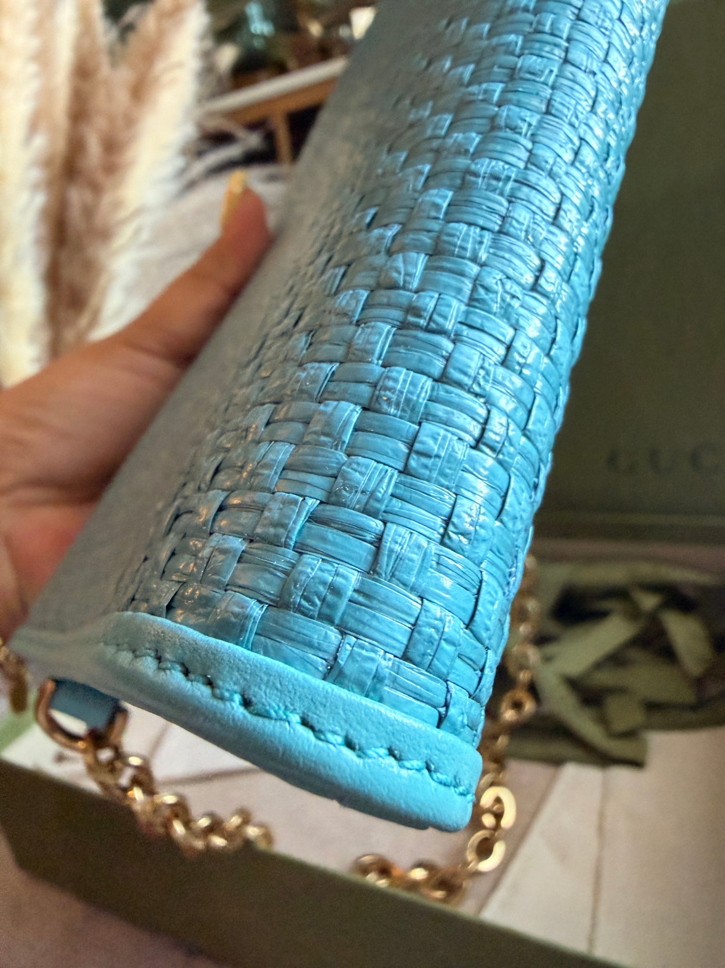 Gucci 1955 Horsebit Raffia Bag-NEW in Box
