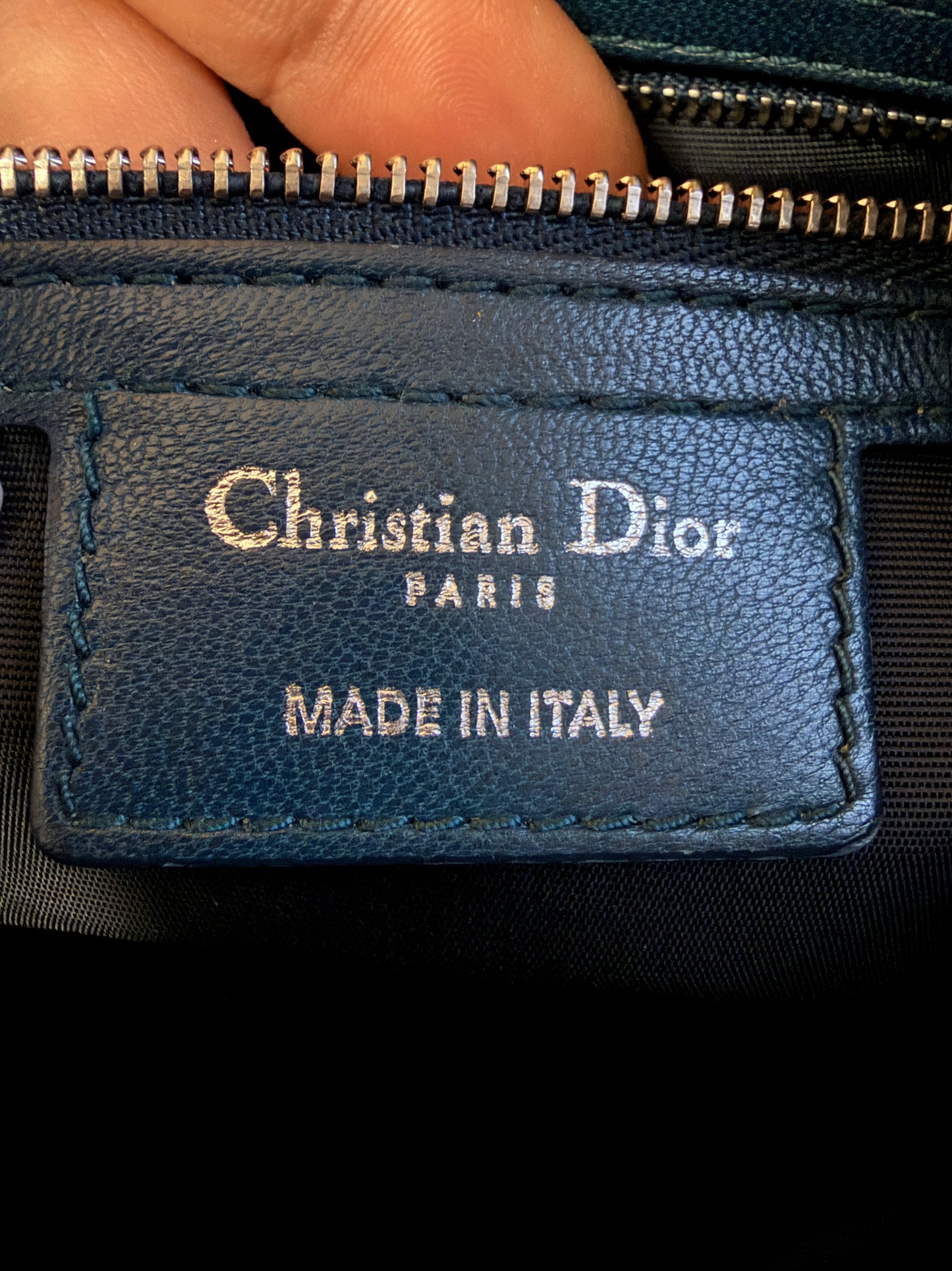 Dior Granville Leather Boston Bag
