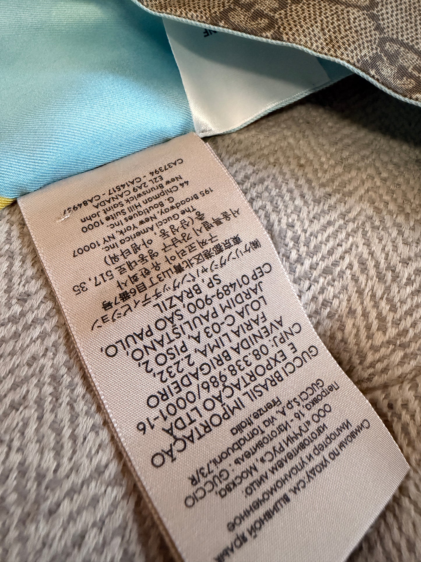 Gucci Bananya Scarf/Twilly Brand New