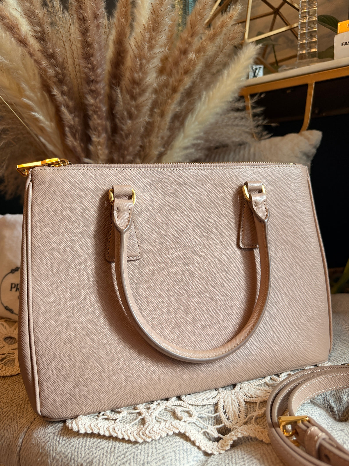 Prada Galliera in Blush- Saffiano