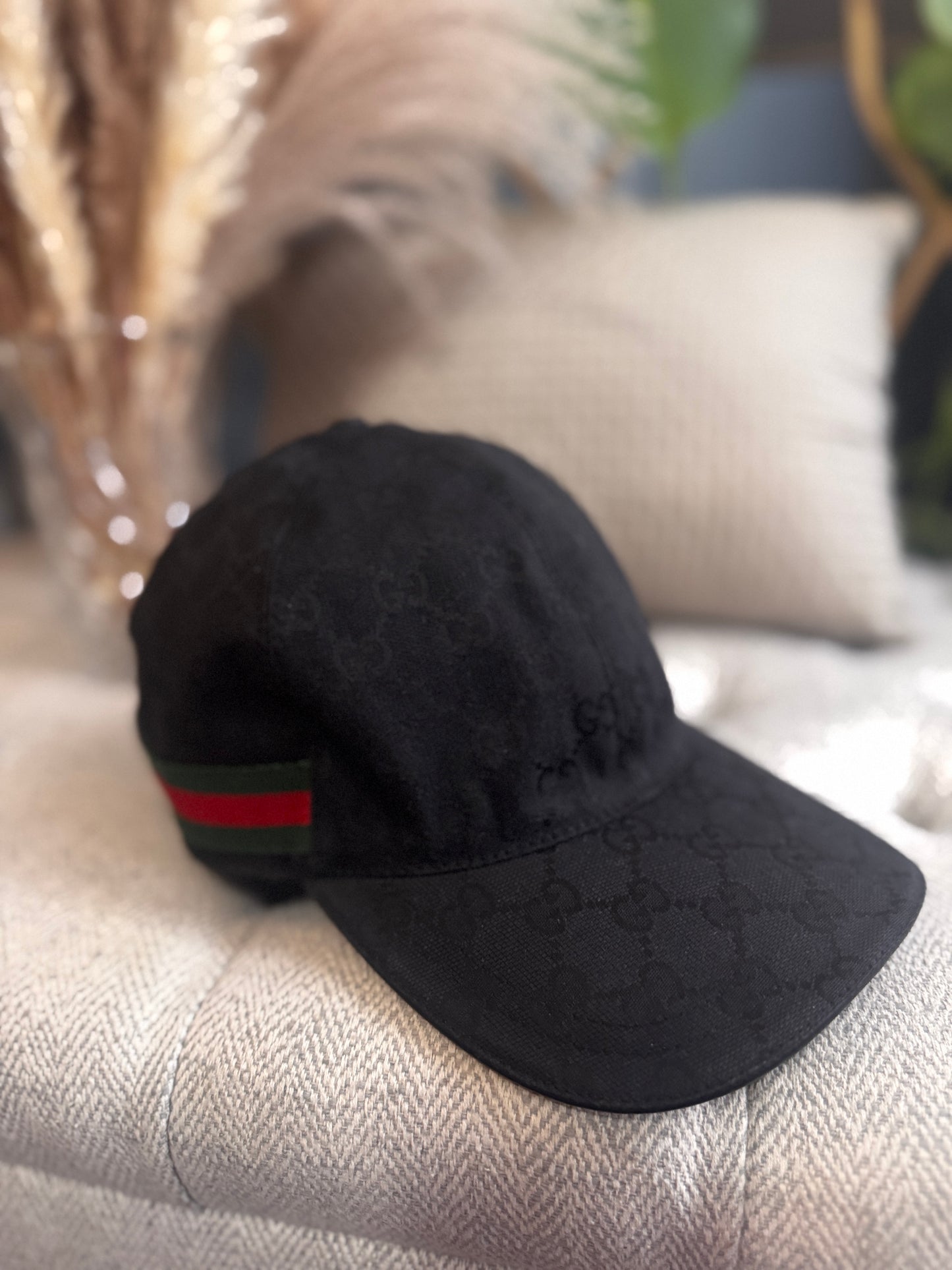 Gucci GG baseball hat with Web size L