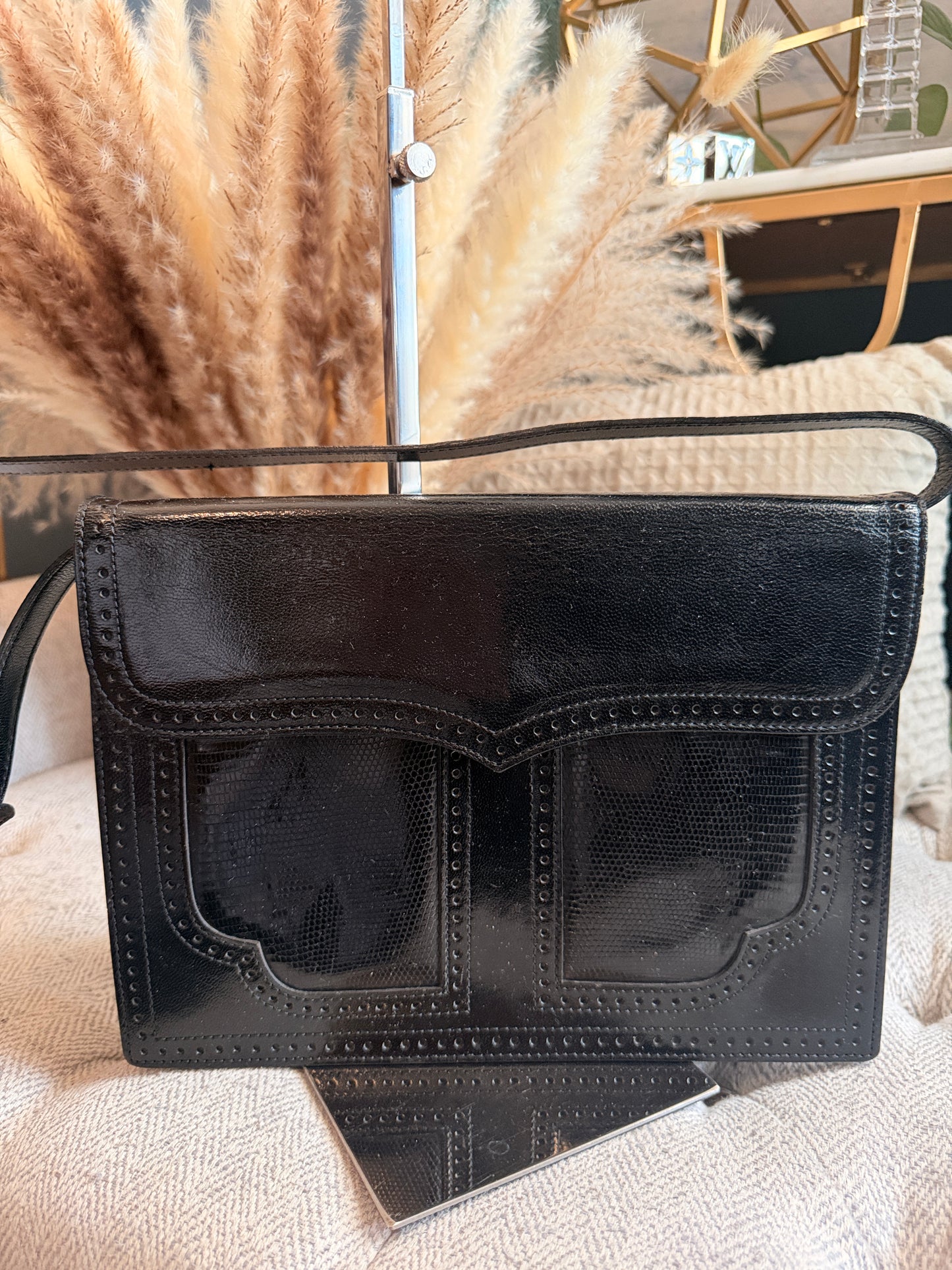 YSL Vintage Leather Shoulder Bag/Clutch