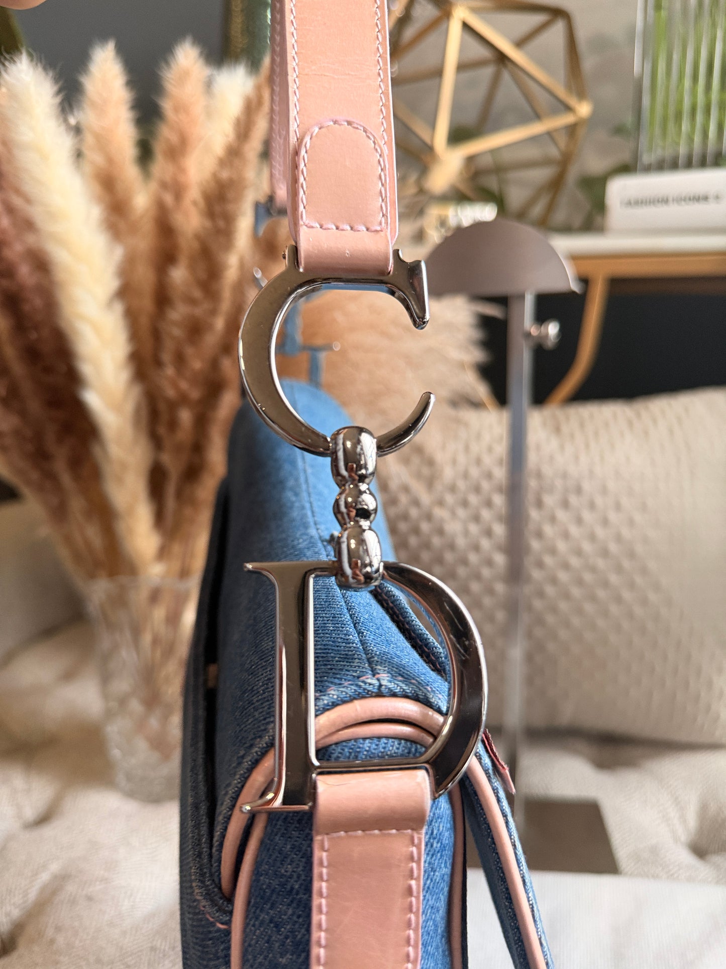 DIOR Vintage Denim Saddle in Medium
