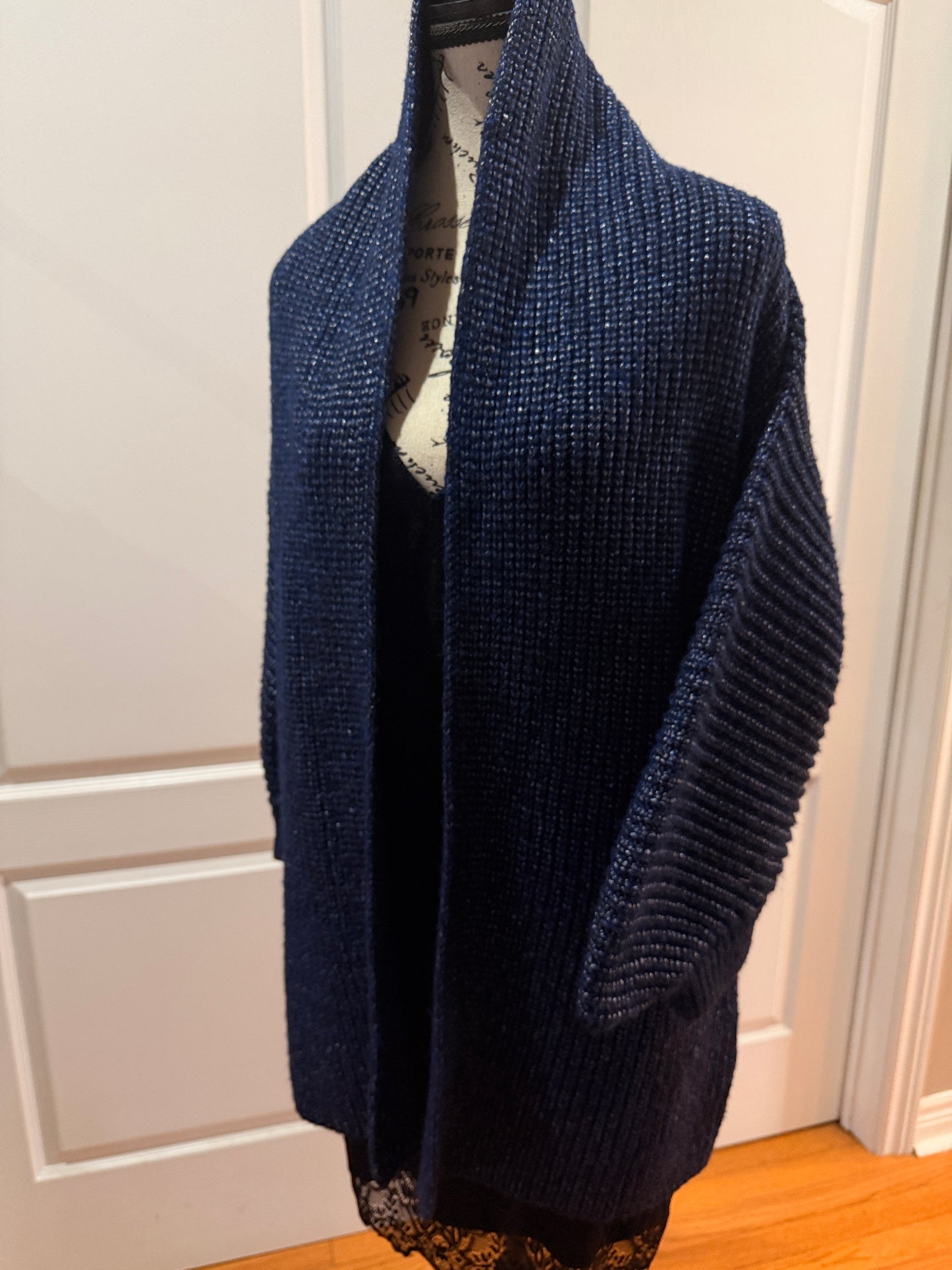 Escada Navy Blue Cardigan-Medium