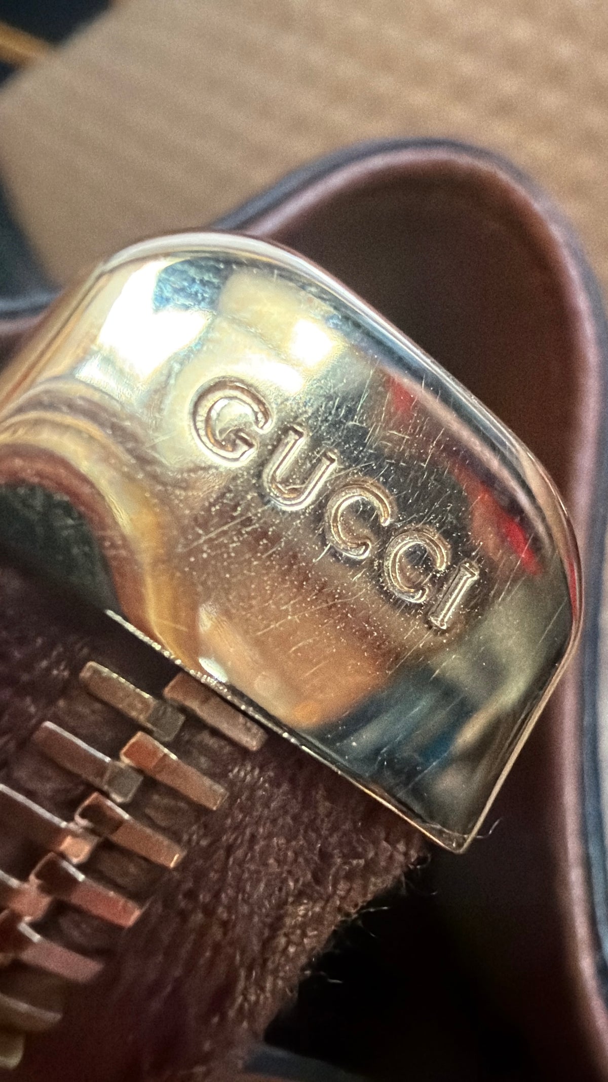 Gucci Leather Interlocking GG Tote