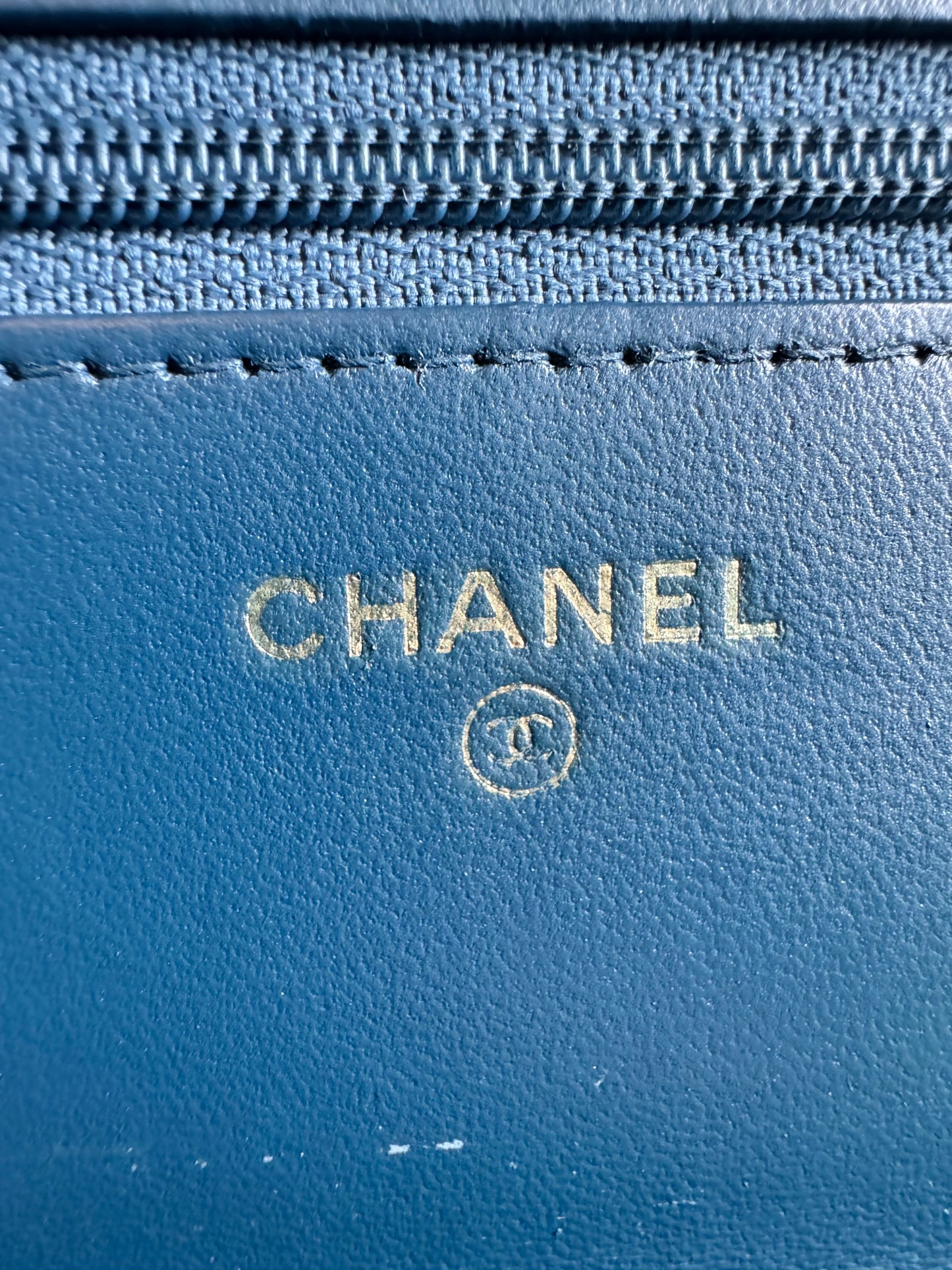 Chanel Trendy WOC in Blue with GHW