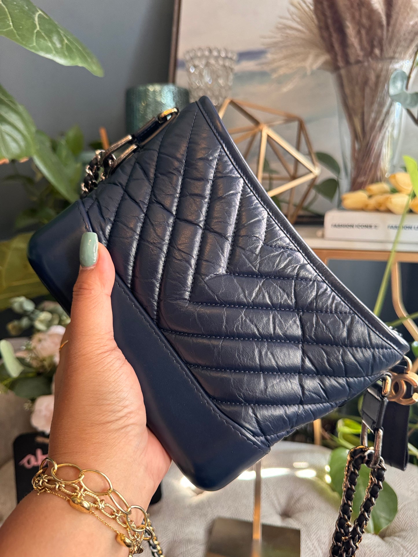 Chanel Small Gabrielle in Aged Calfskin