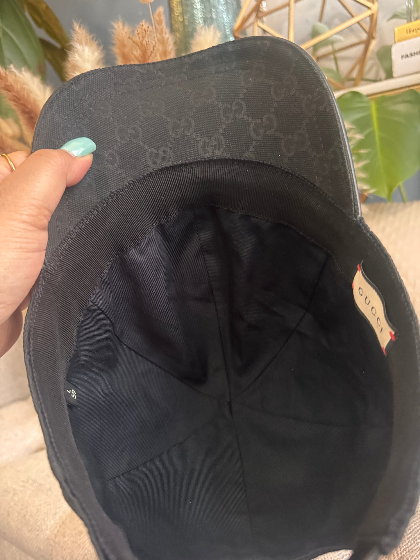 Gucci GG baseball hat with Web size L