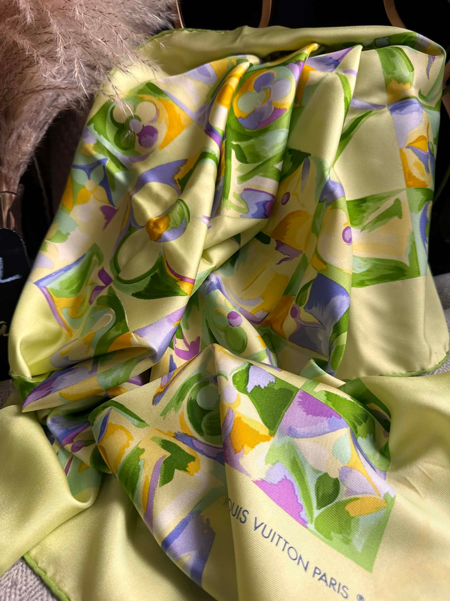 Louis Vuitton 100% Silk Scarf