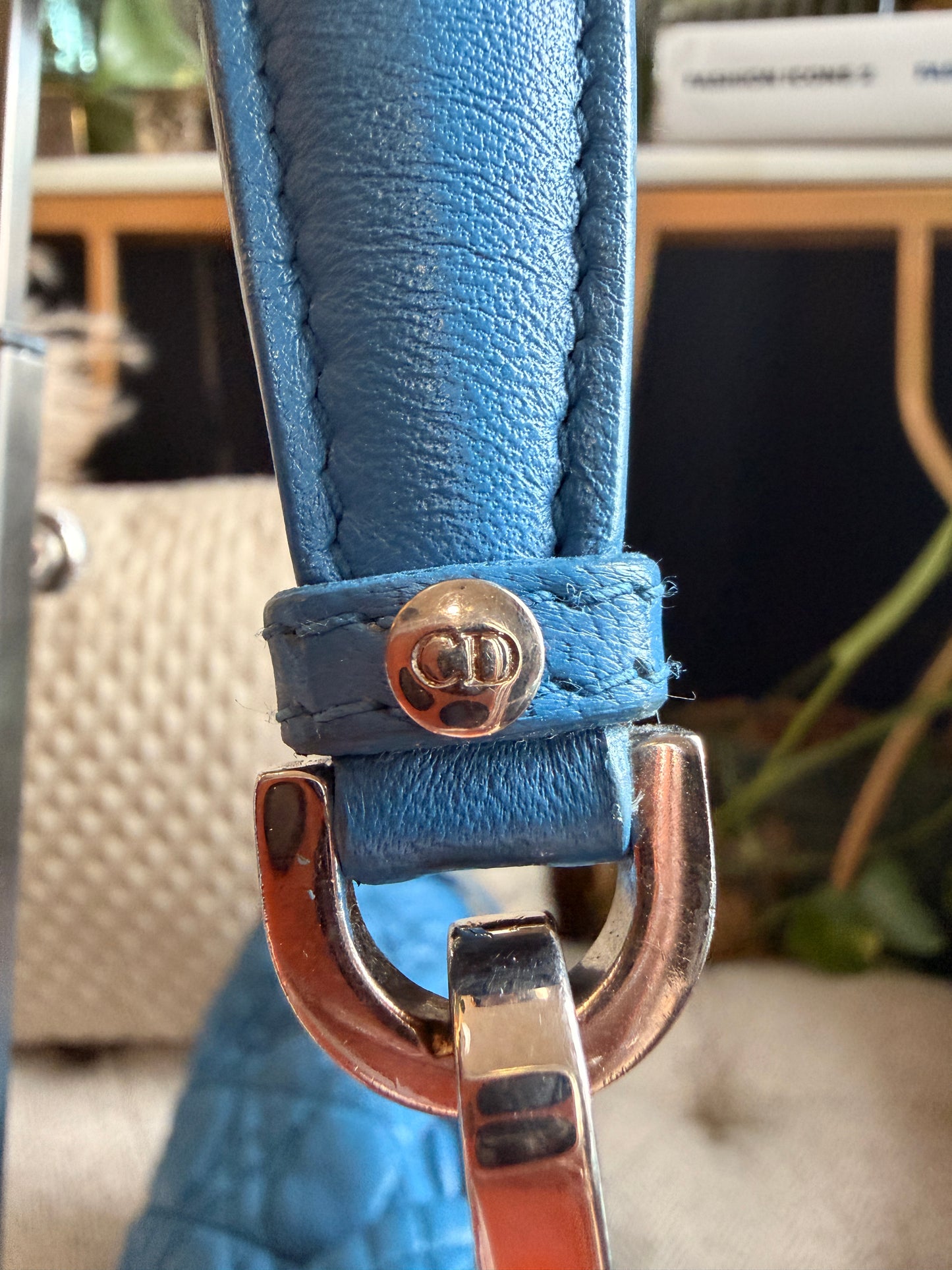 Christian Dior Cannage Quilted Lambskin Leather New Lock Flap Bag