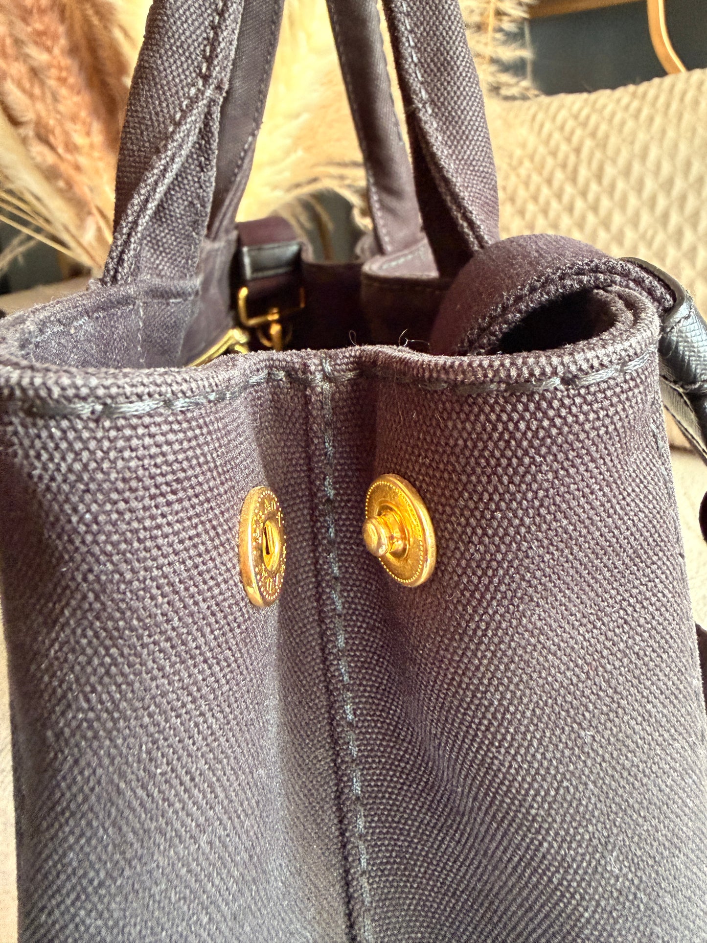 Prada Canapa Small Tote
