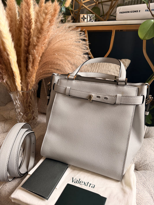 Valextra B Cube in Cool Grey