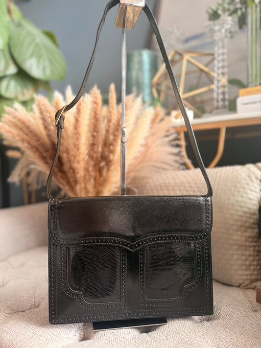 YSL Vintage Leather Shoulder Bag/Clutch