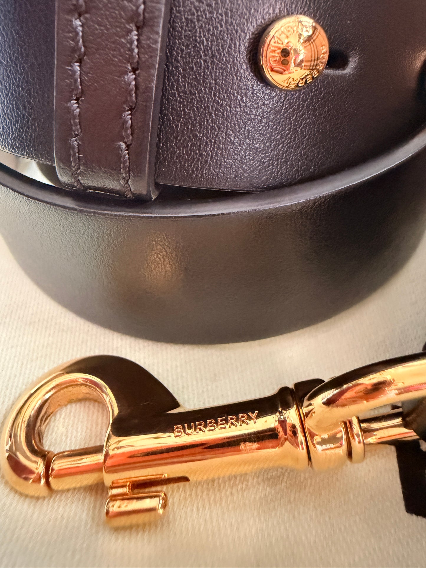 BURBERRY Mini Vintage Check Triple Stud Belt Bag