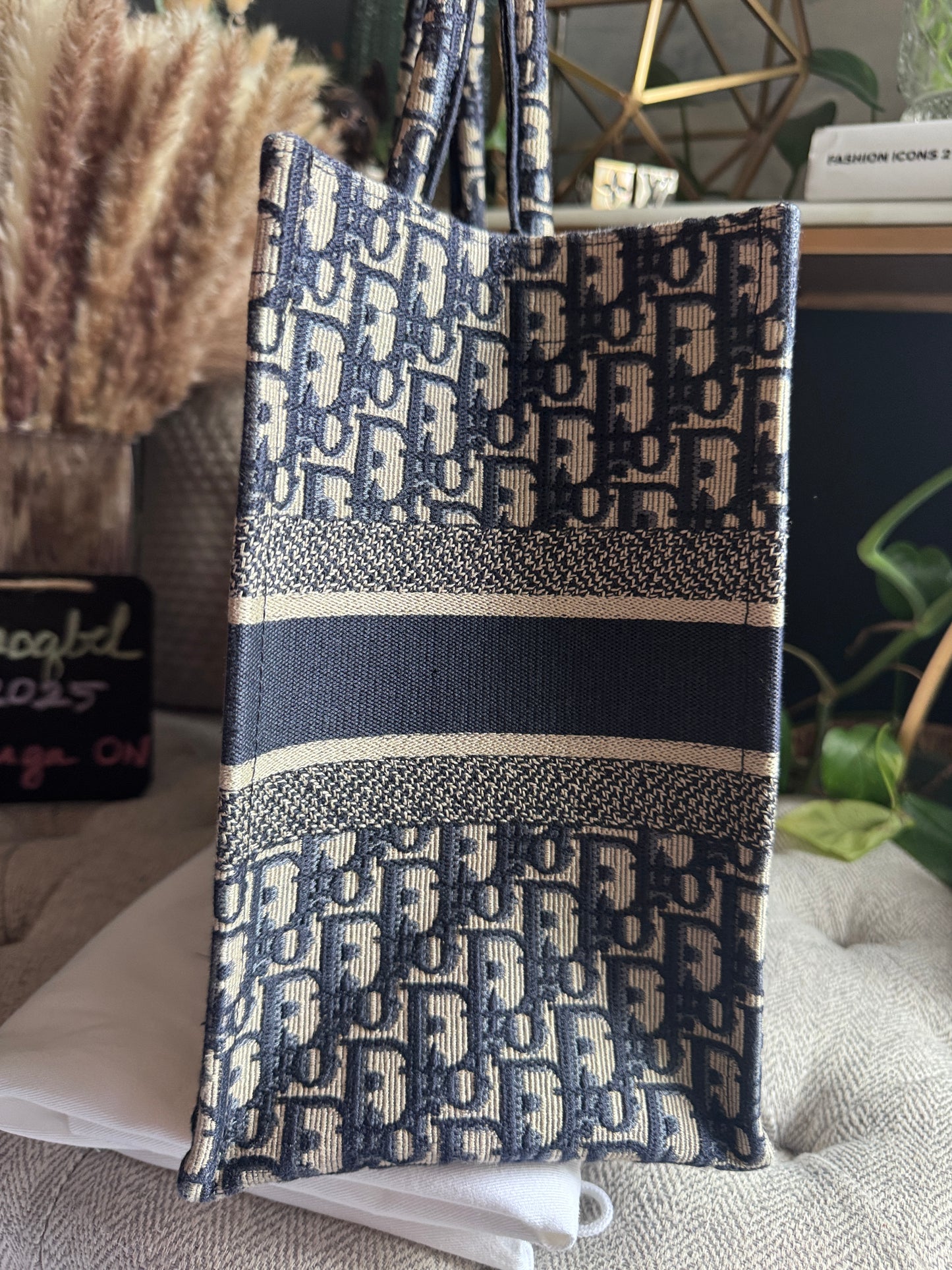 Dior Medium Book Tote in Oblique
