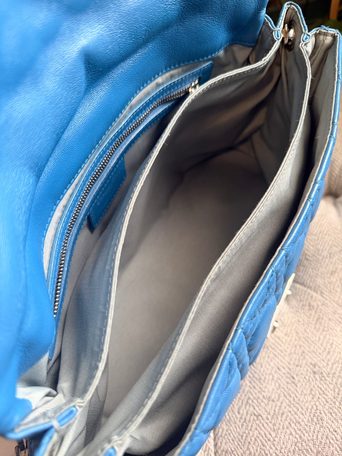 Christian Dior Cannage Quilted Lambskin Leather New Lock Flap Bag