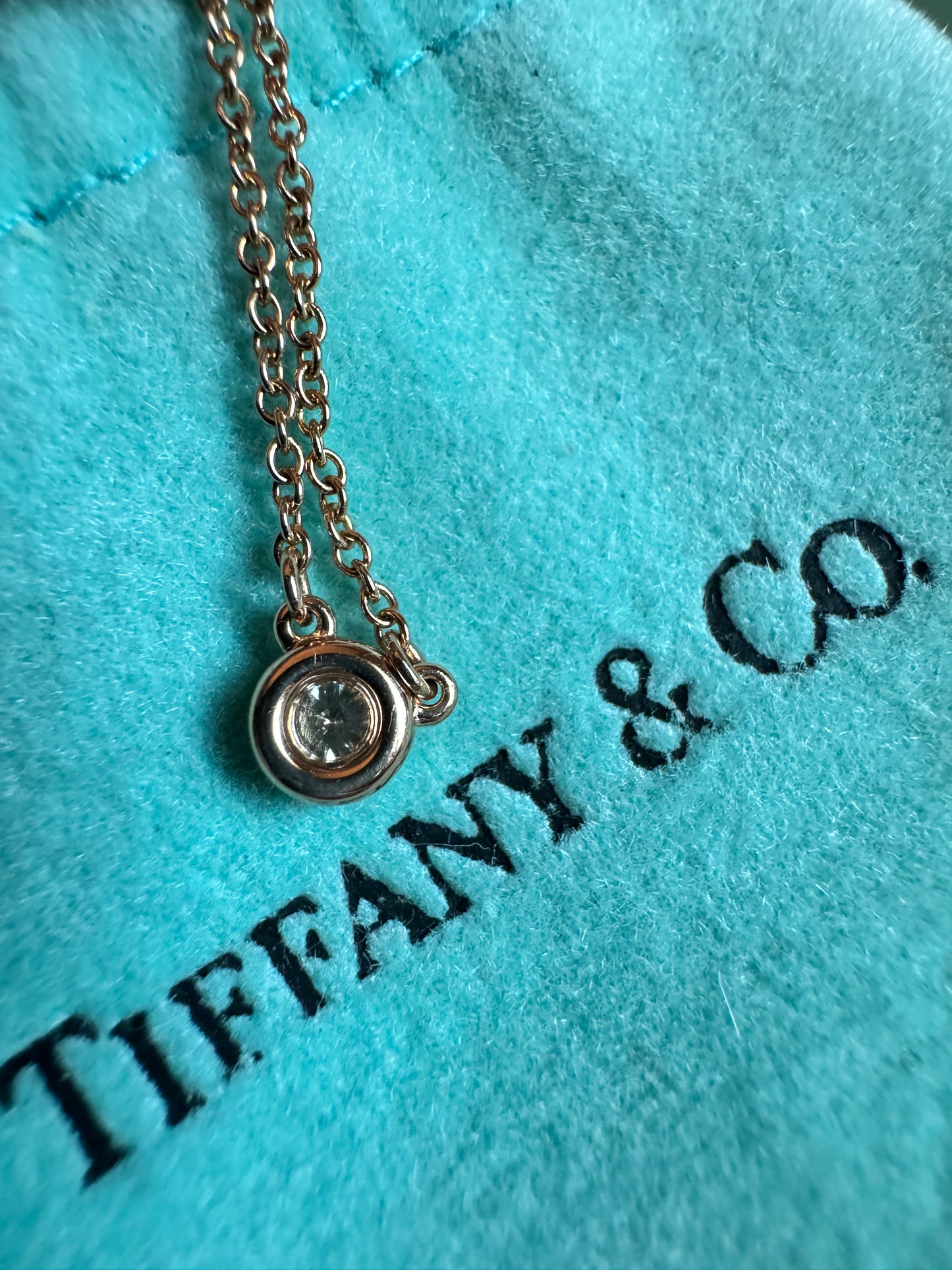 Tiffany&Co Diamond By the Yard Necklace in 18k Rose Gold