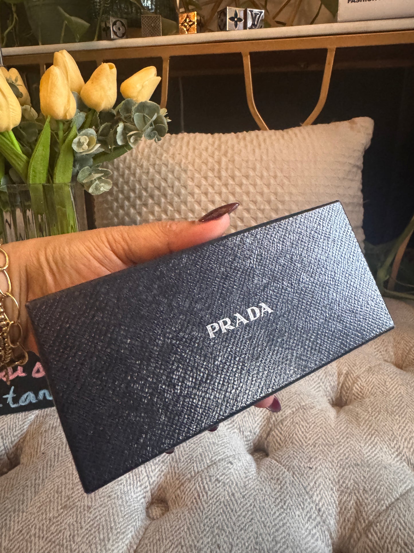 Prada Cinema Round in Leopard Frame and mint green accents