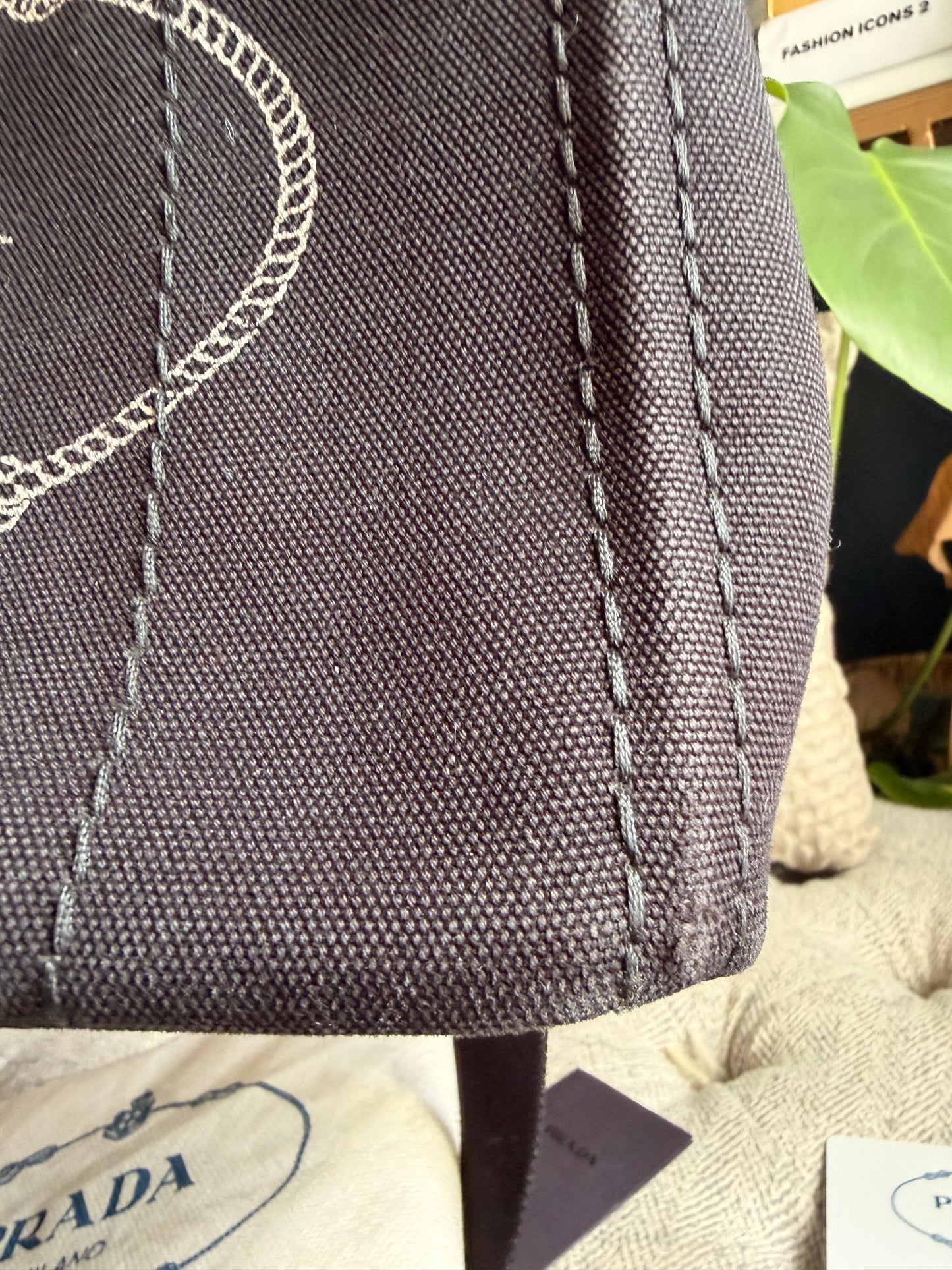 Prada Canapa Small Tote