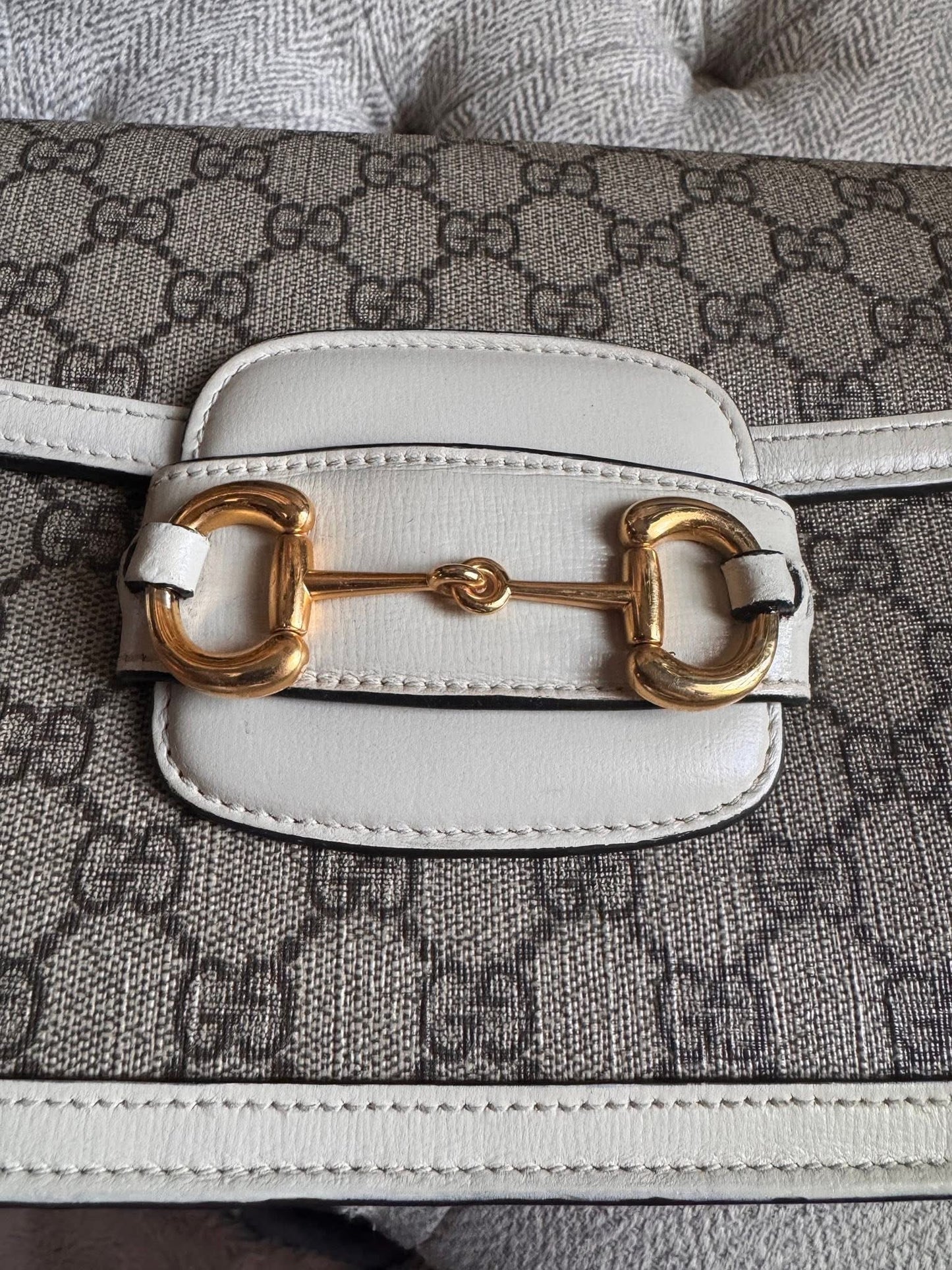 Gucci Supreme Medium 1955 Horsebit Bag