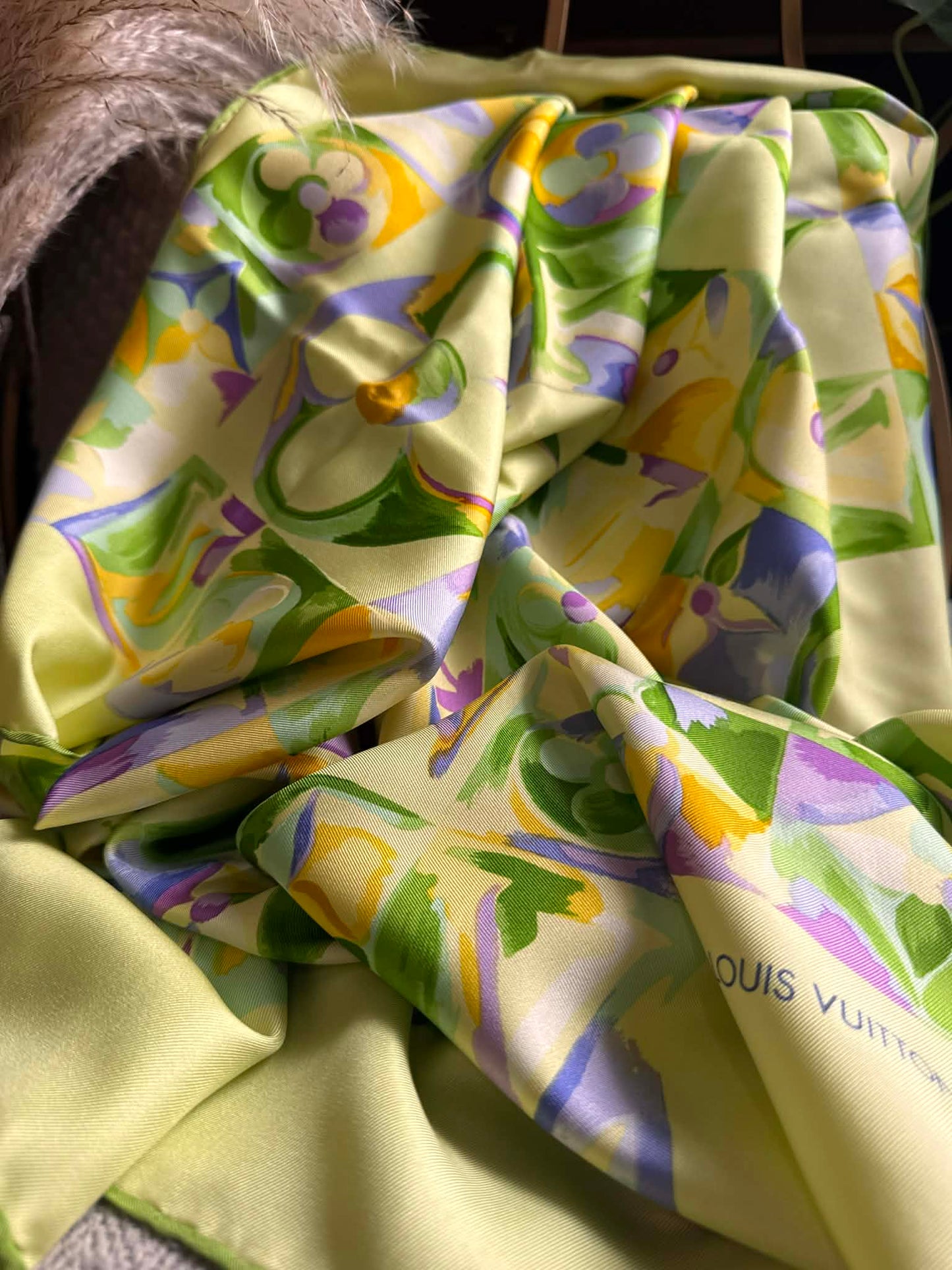 Louis Vuitton 100% Silk Scarf