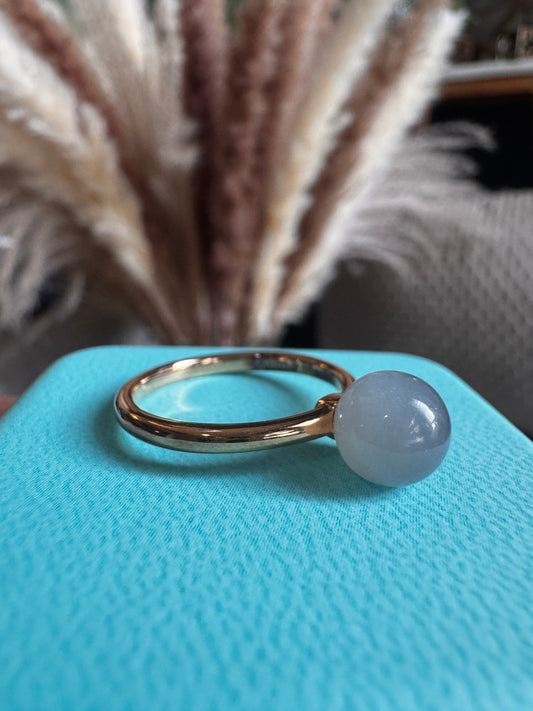 Tiffany & Co Retired and HTF Moonstone 18k RH Ring