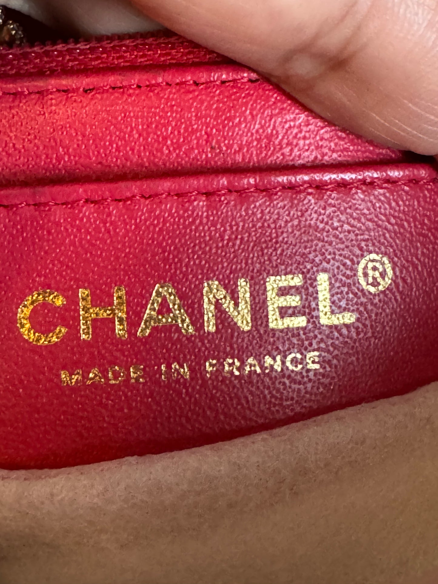 Chanel Mini Rectangle in GHW