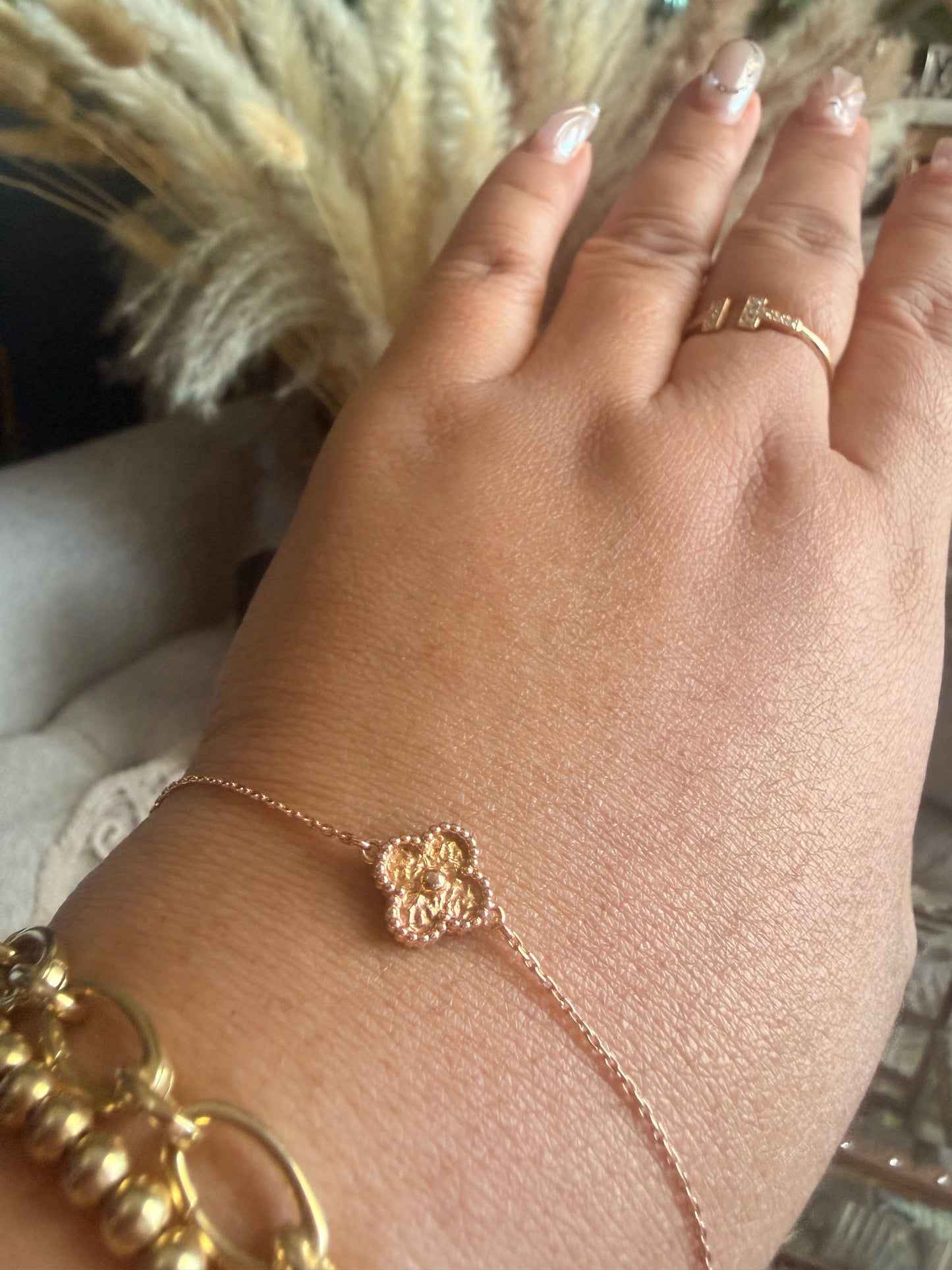Van Cleef & Arpels 18k Rose Gold Sweet Bracelet