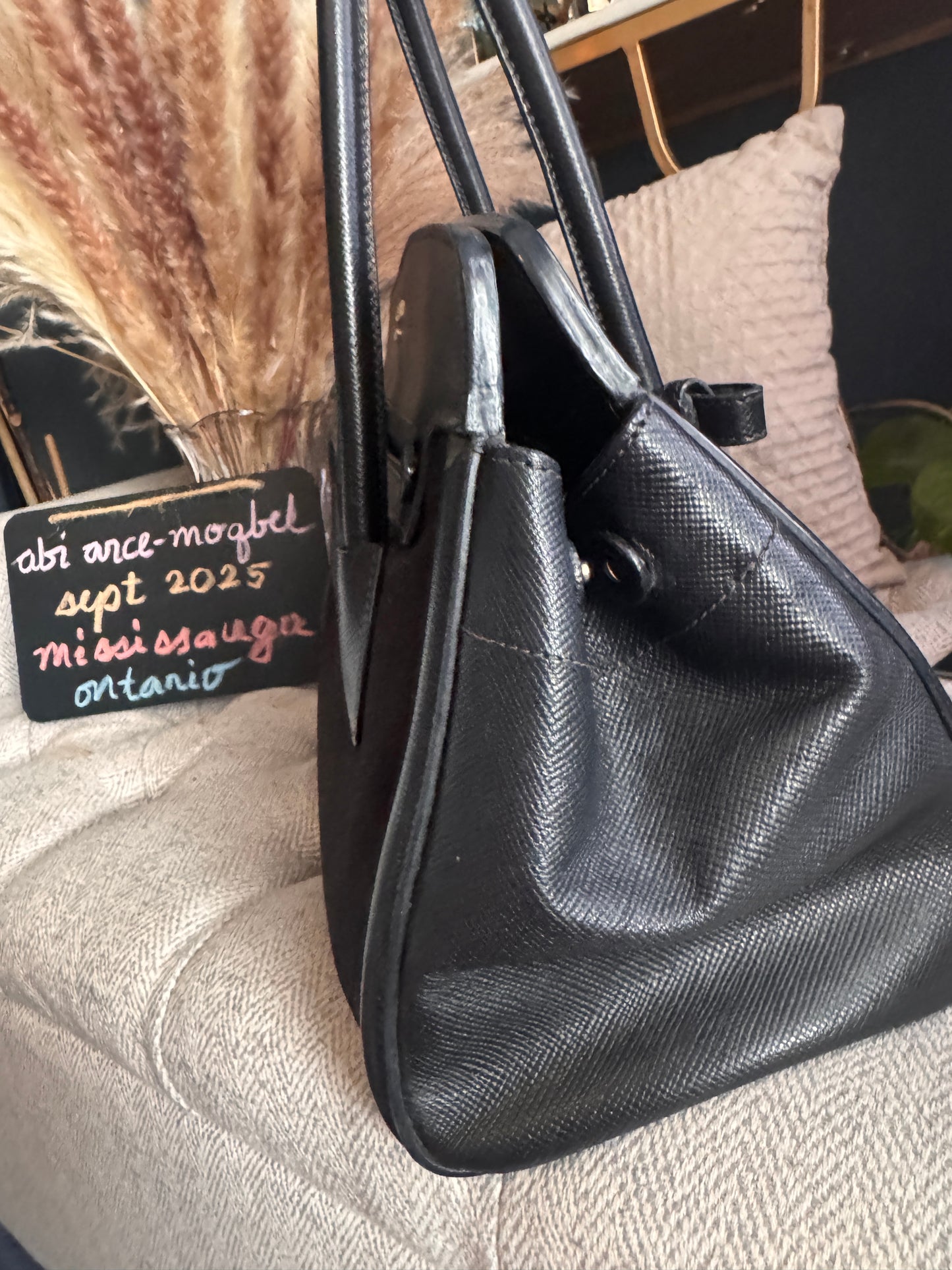 Prada Corda Canapa and Saffiano Tote