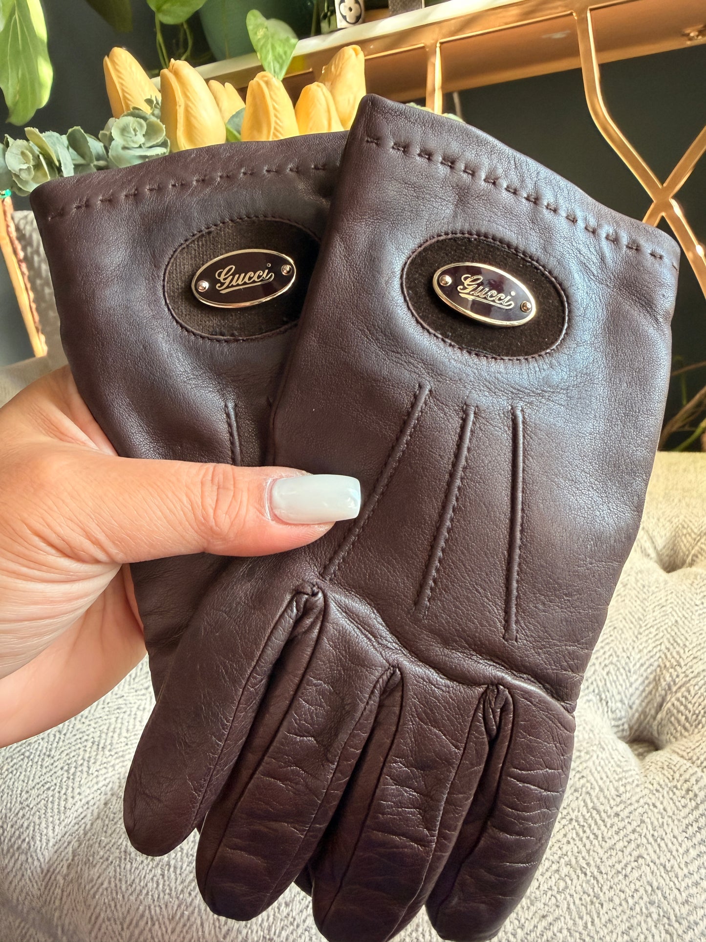 Gucci Leather Gloves