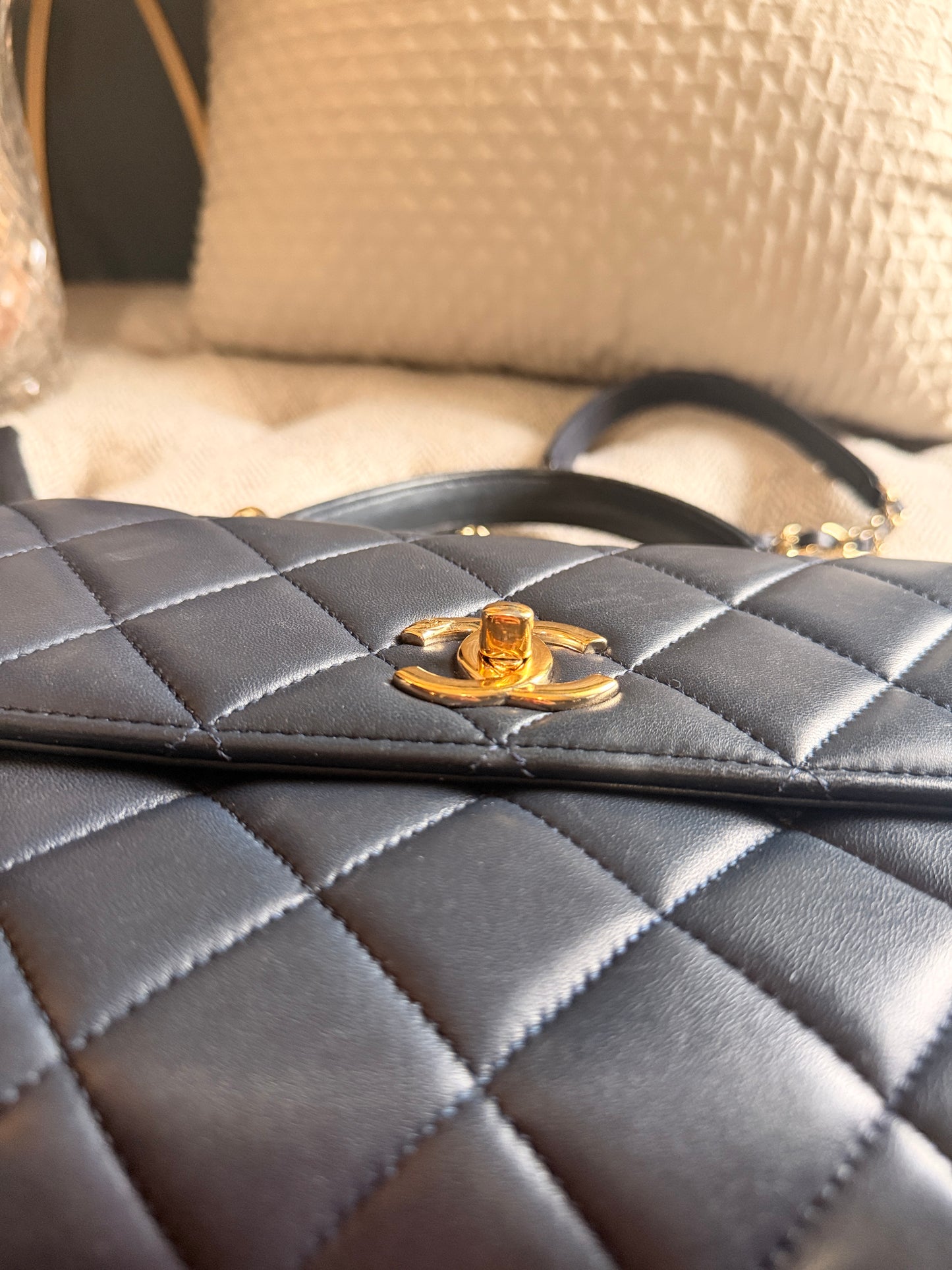 Chanel Trendy CC in Navy GHW