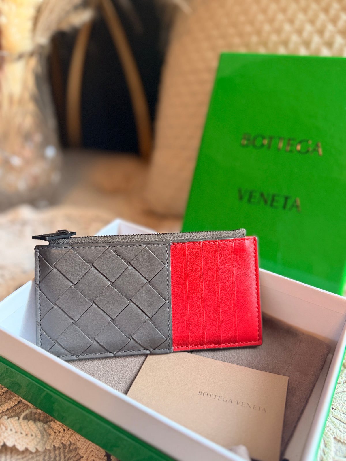 Bottega Veneta Bicolour Cardholder
