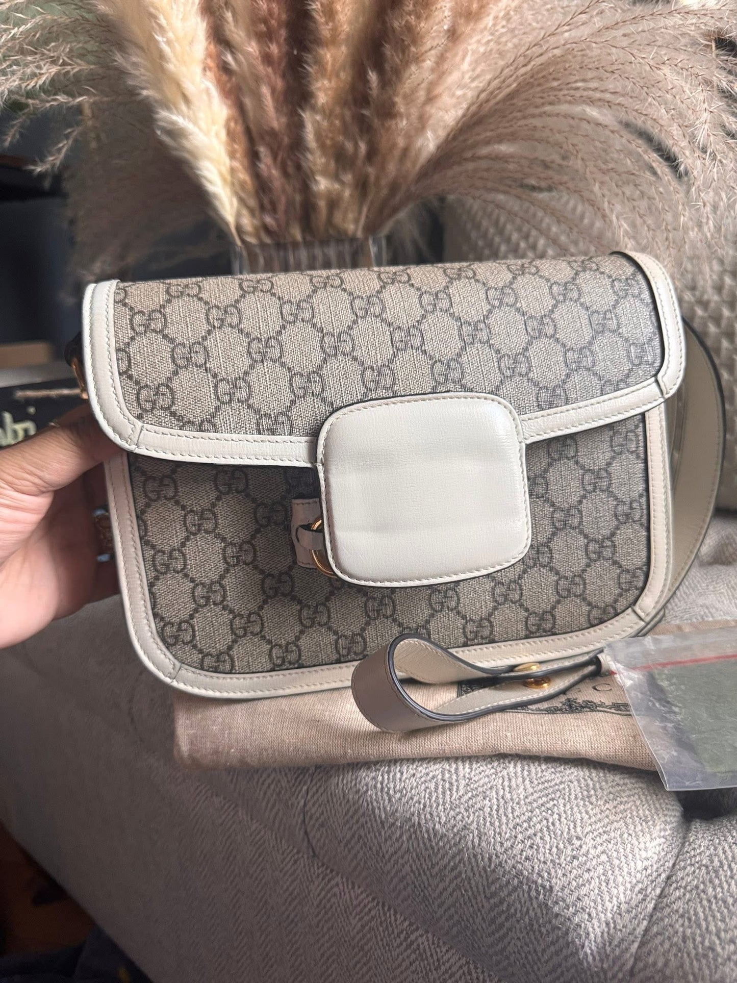 Gucci Supreme Medium 1955 Horsebit Bag