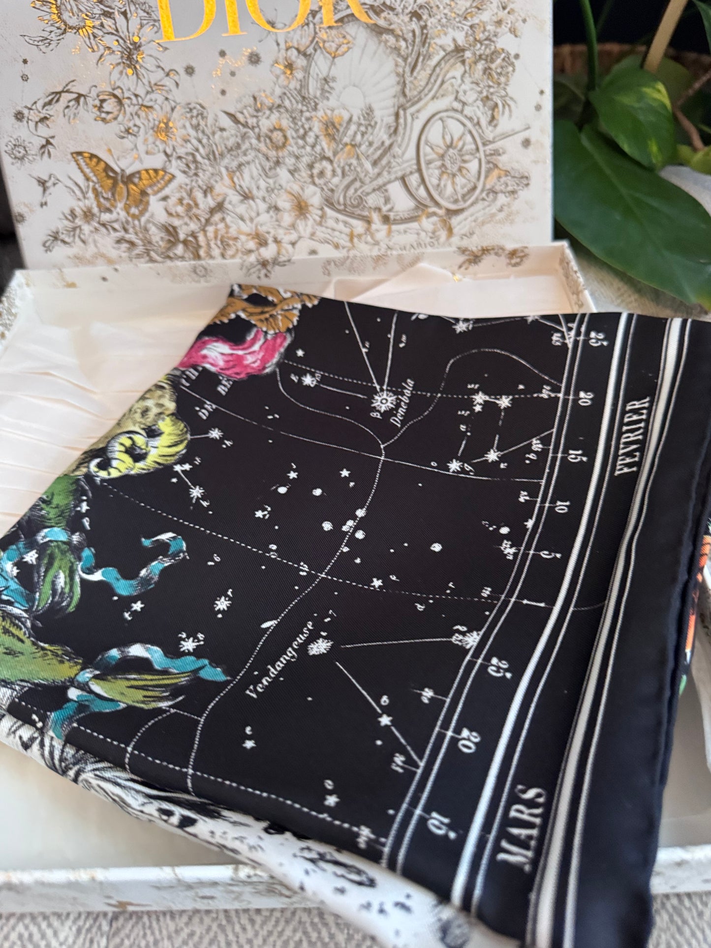 Dior NWT Zodiac 90 SQUARE SCARF