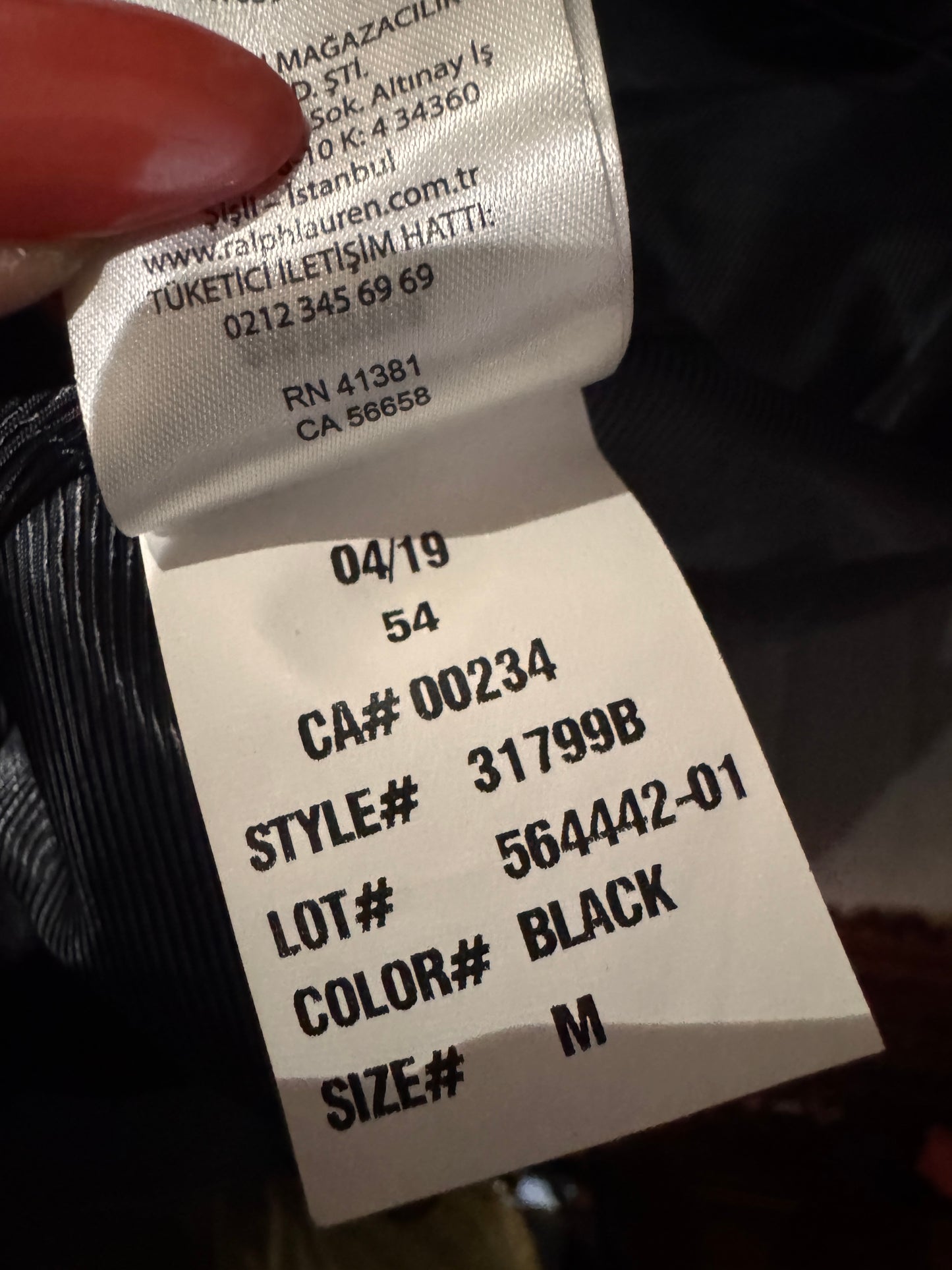 LAUREN Ralph Lauren Black Trench  Coat