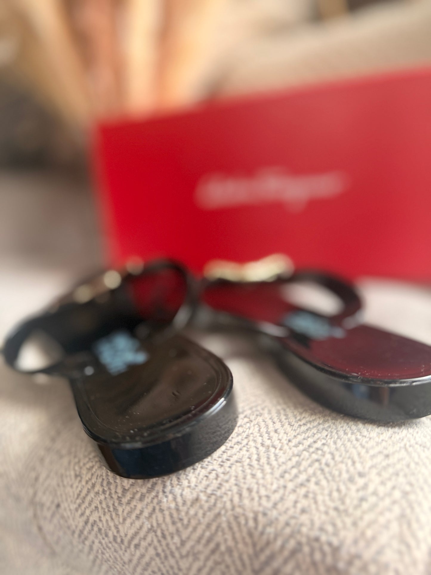 Salvatore Ferragamo Vara Bow Jelly Sandals
