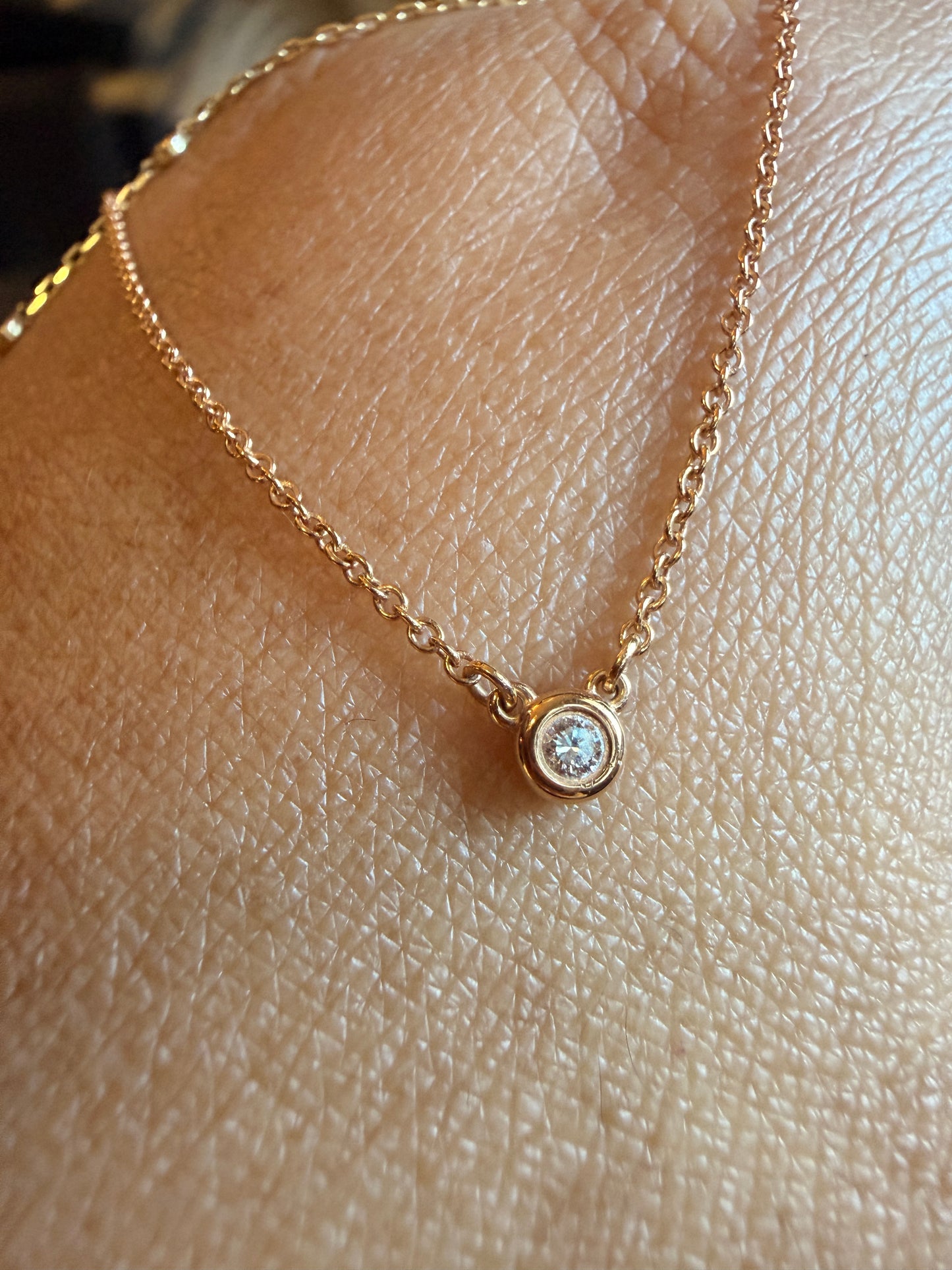 Tiffany & Co. Diamond by the Yard Necklace in 18k Rose Gold
