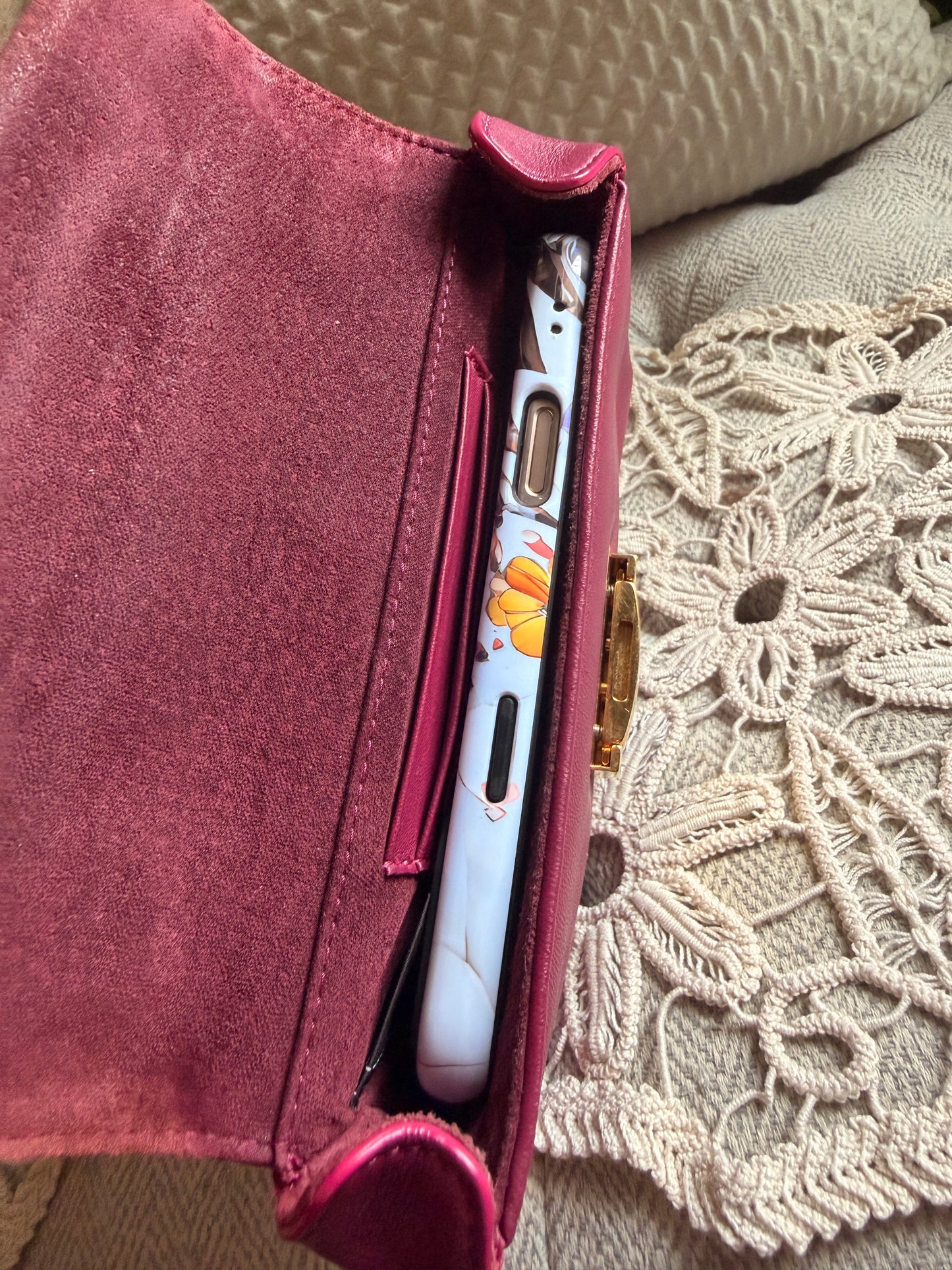 FENDI Shiny Nappa Mini Be Baguette