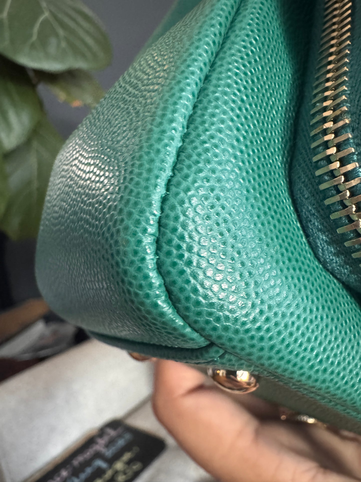 Chanel Business Affinity in gorgeous Green Caviar