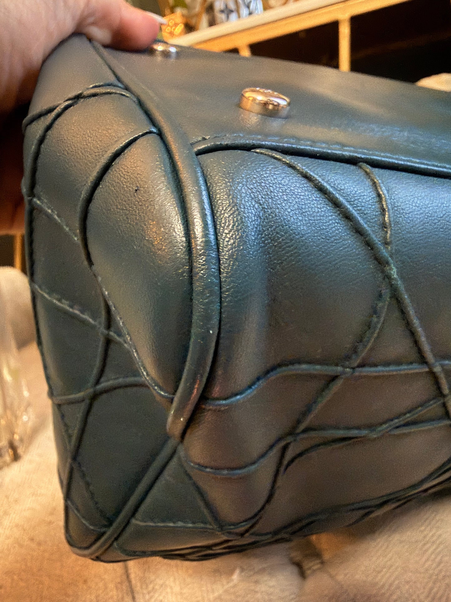 Dior Granville Leather Boston Bag