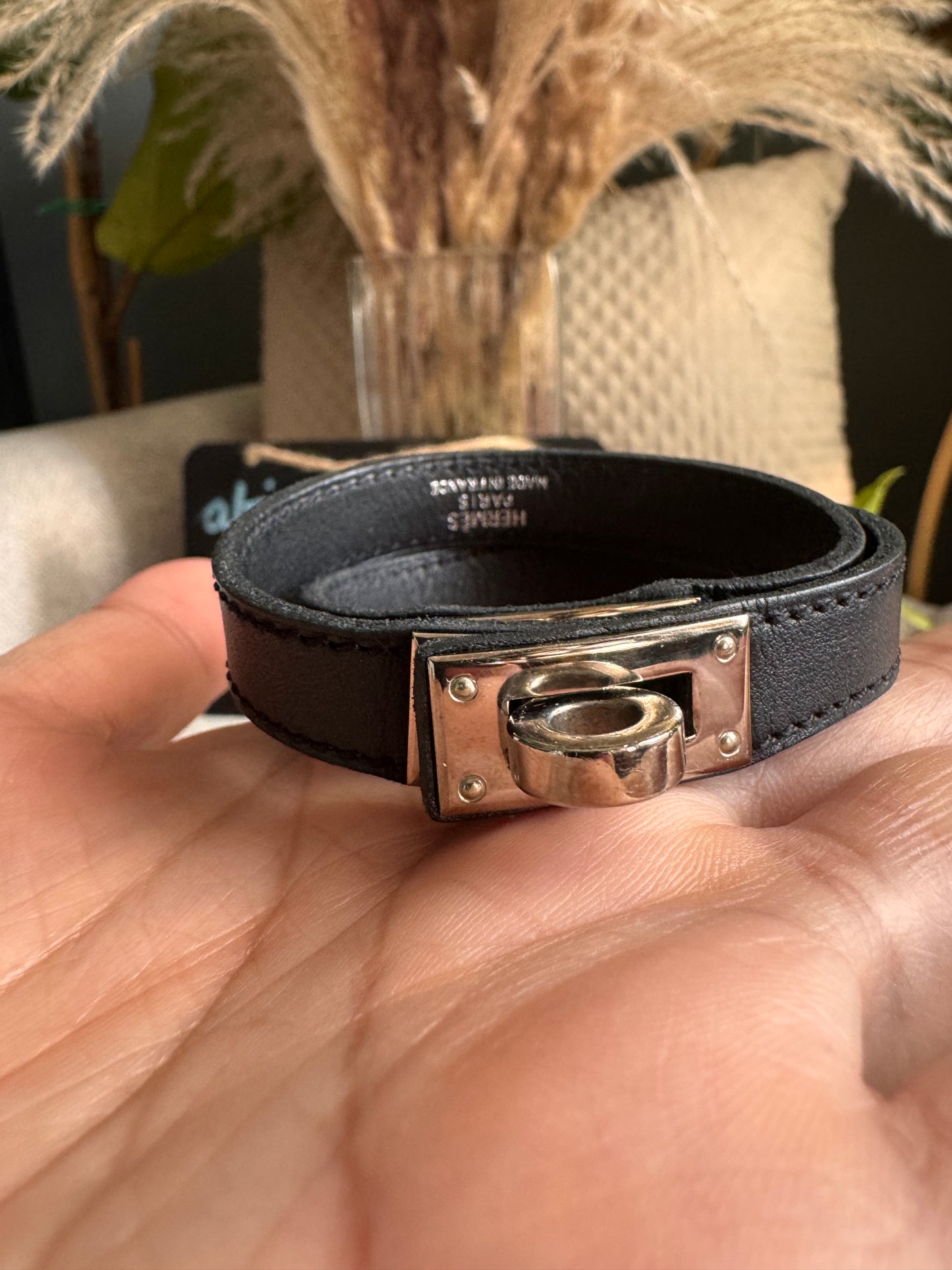 Hermes Kelly Double Tour Bracelet in SHW