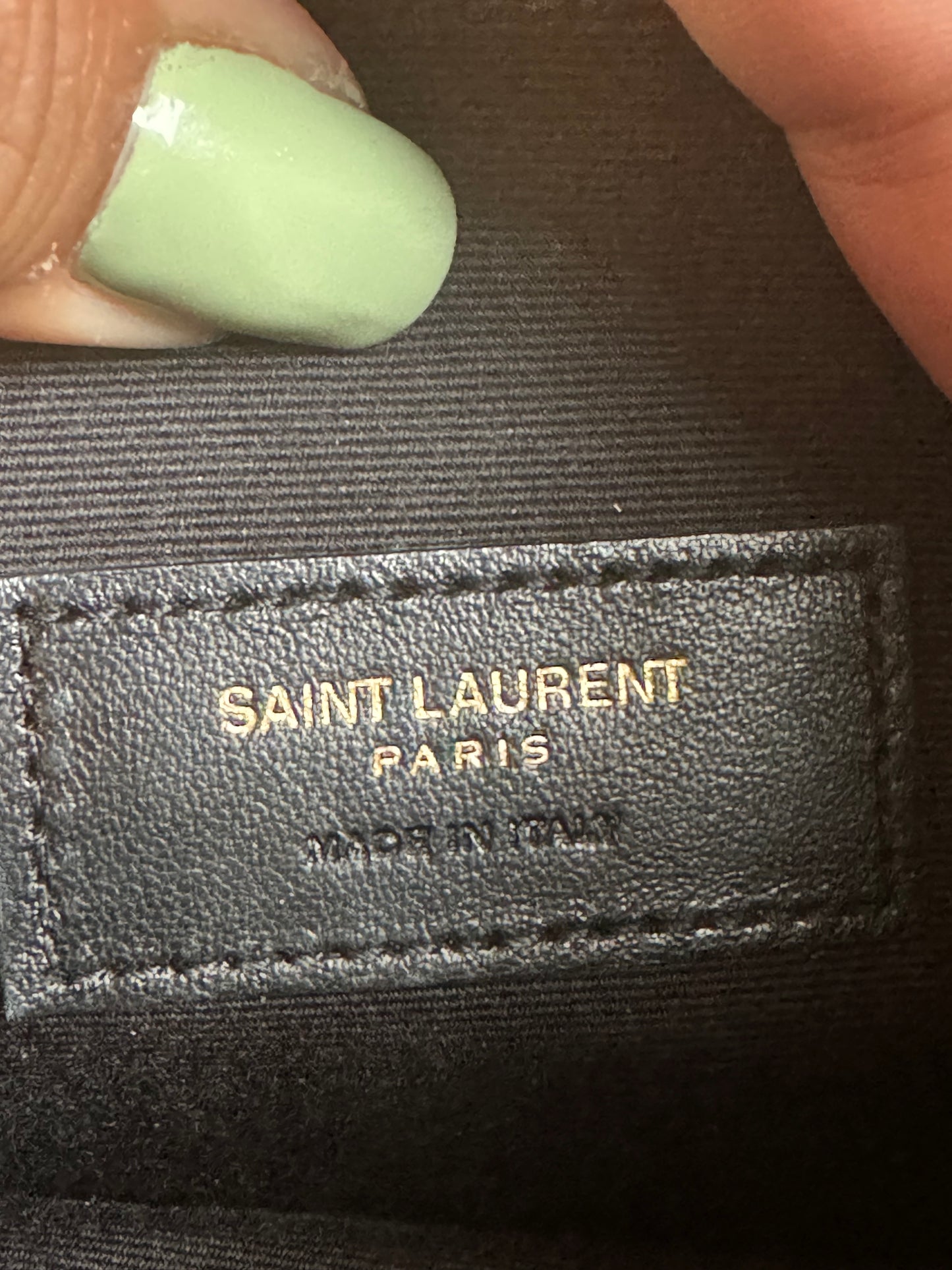 YSL Beige Bill Pouch