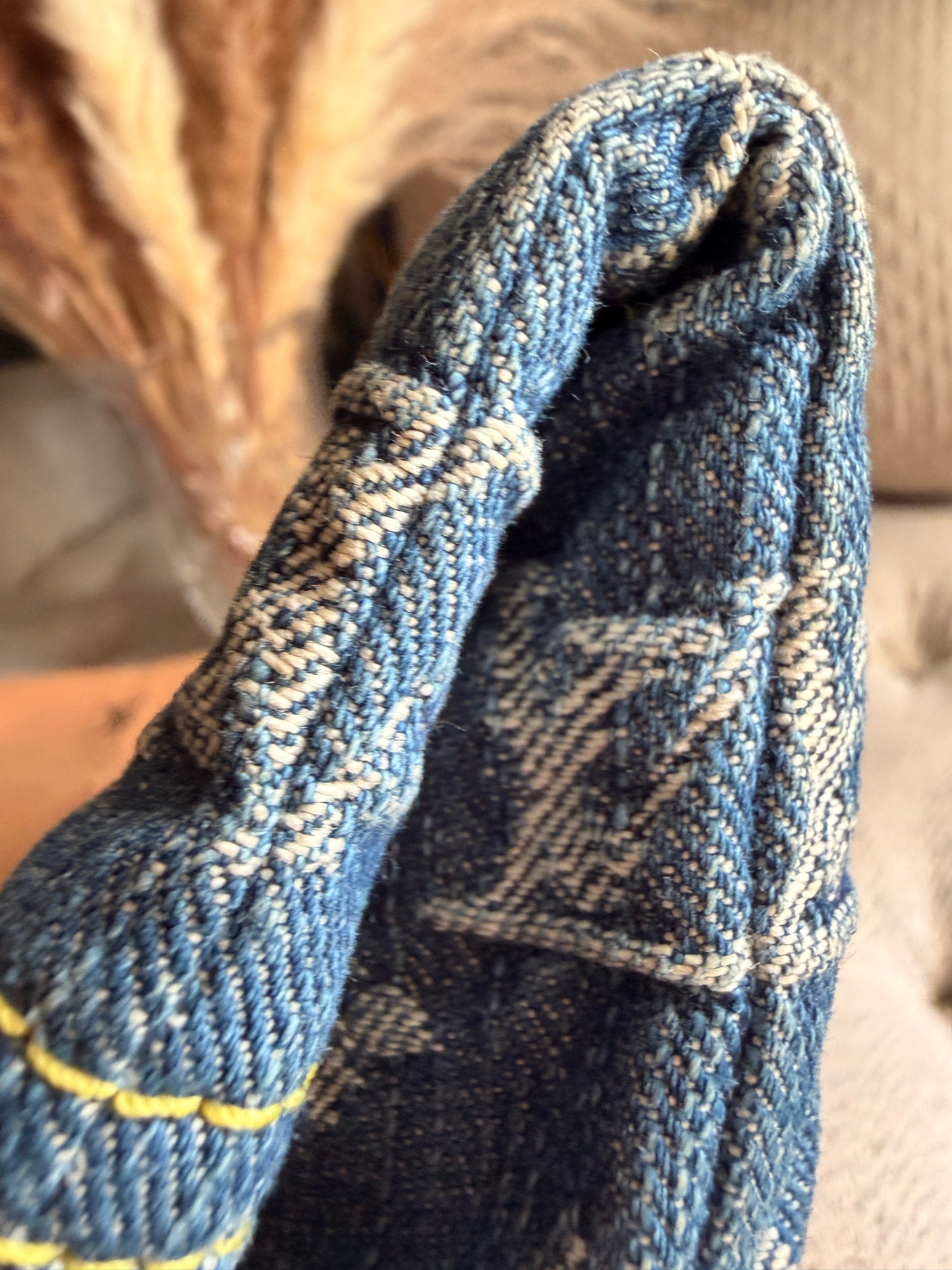 Louis Vuitton Blue Monogram Denim Pochette Plat clutch