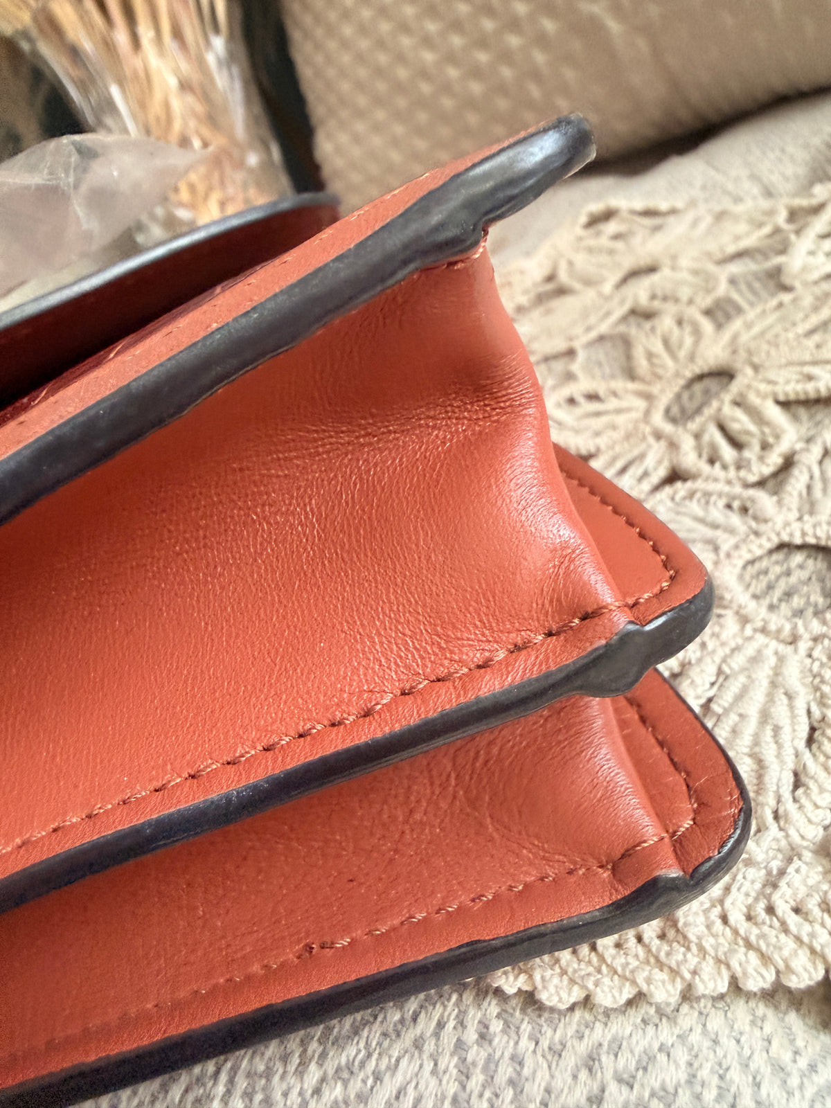 Chloe Aby Chain Bag -Croc Embossed