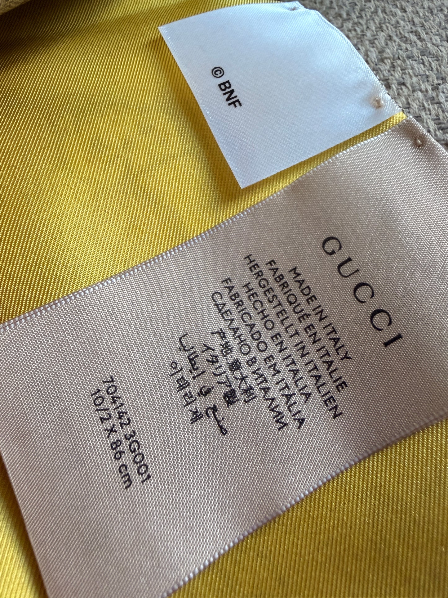 Gucci Bananya Scarf/Twilly Brand New in Box