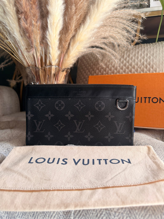LOUIS VUITTON Monogram Eclipse Pochette Discovery Pm