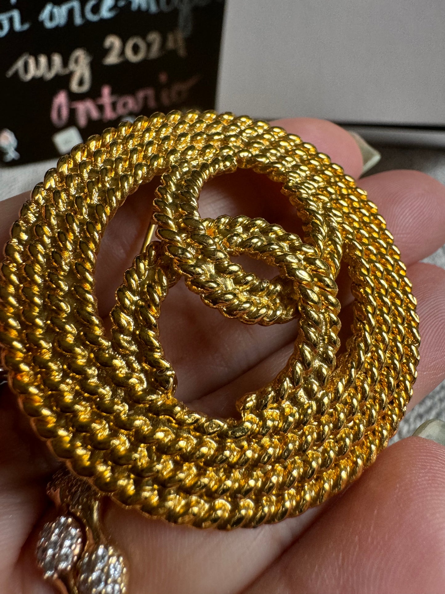 Chanel Vintage Braided Brooch