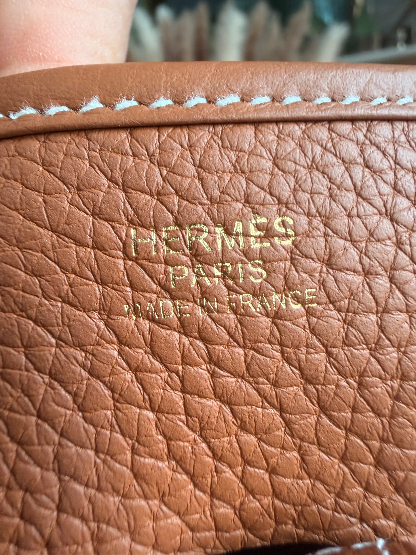 Hermés Evelyne PM - HTF Gold on Gold