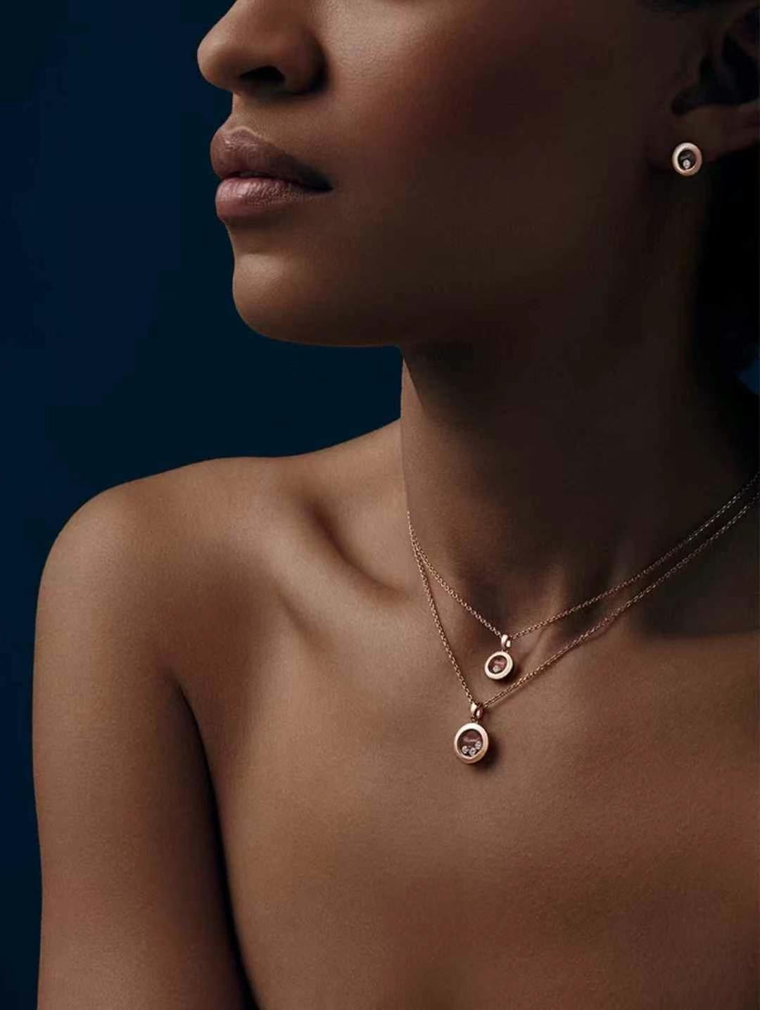 PREORDER ONLY Chopard Happy Diamonds Icons Rose Gold necklace