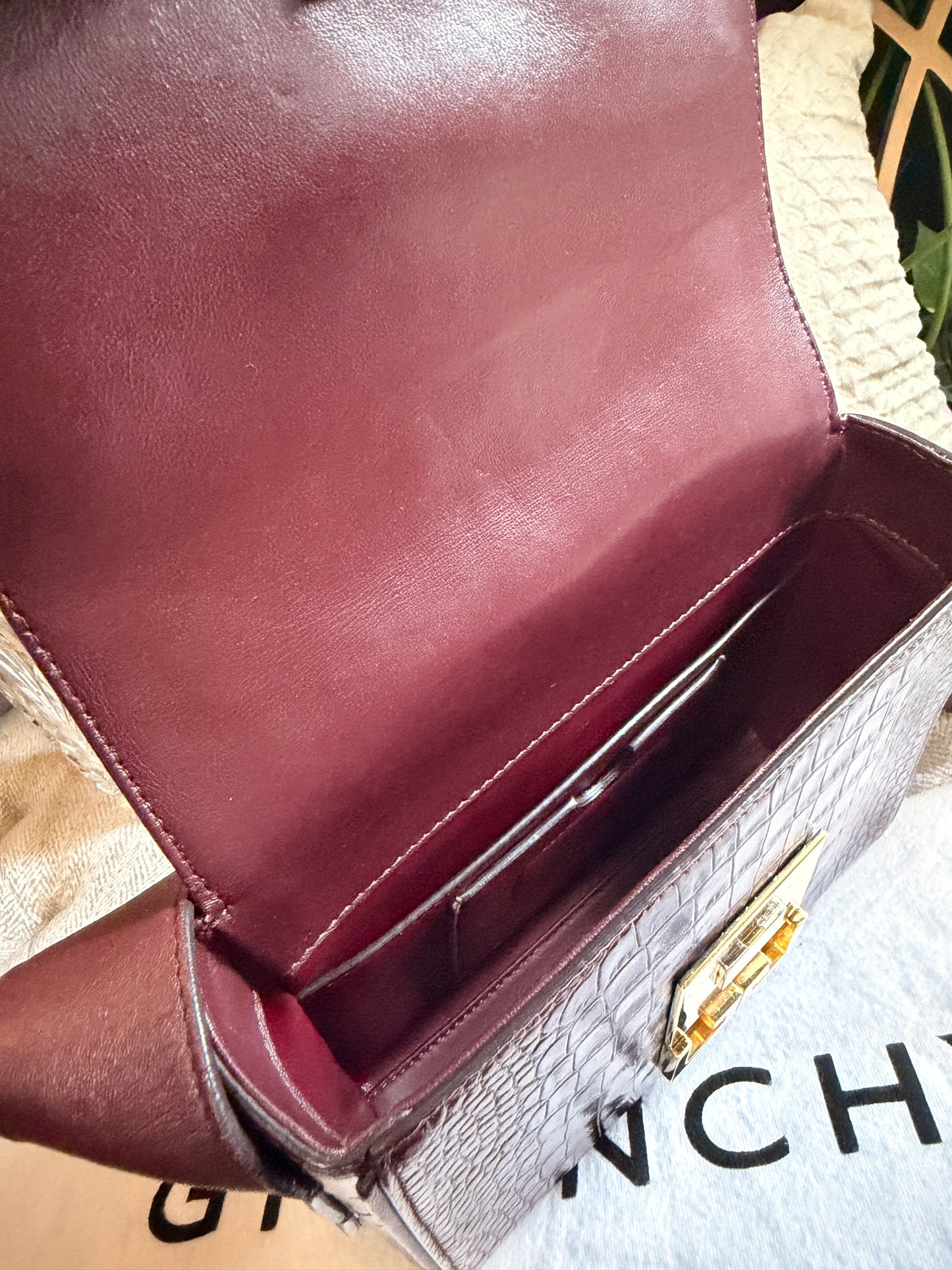 Givenchy Eden in Croc Embossed Calfskin